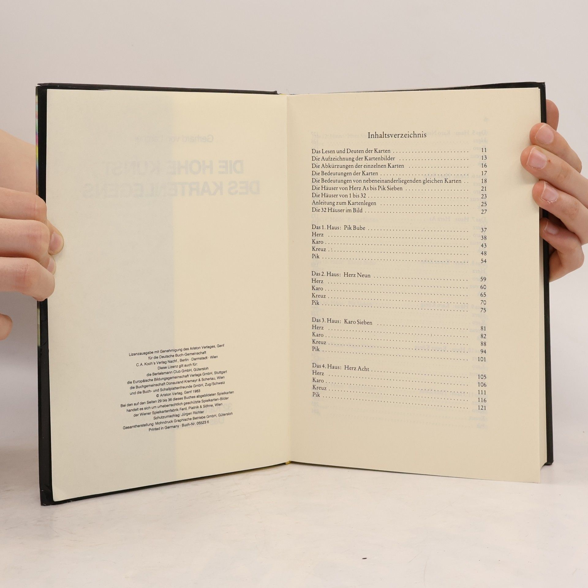 Gerhard von Lentner Die Hohe Kunst des Kartenlegens