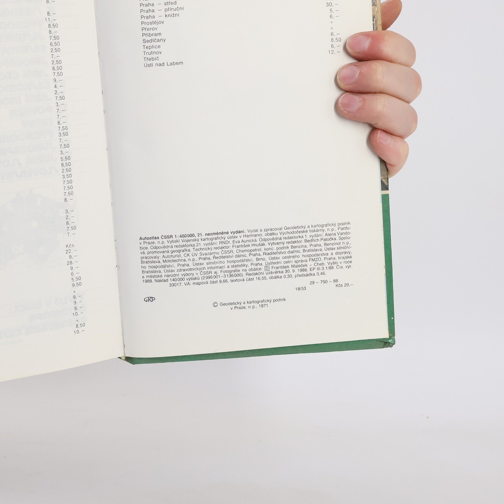 Autorenkollektiv Auto atlas ČSSR