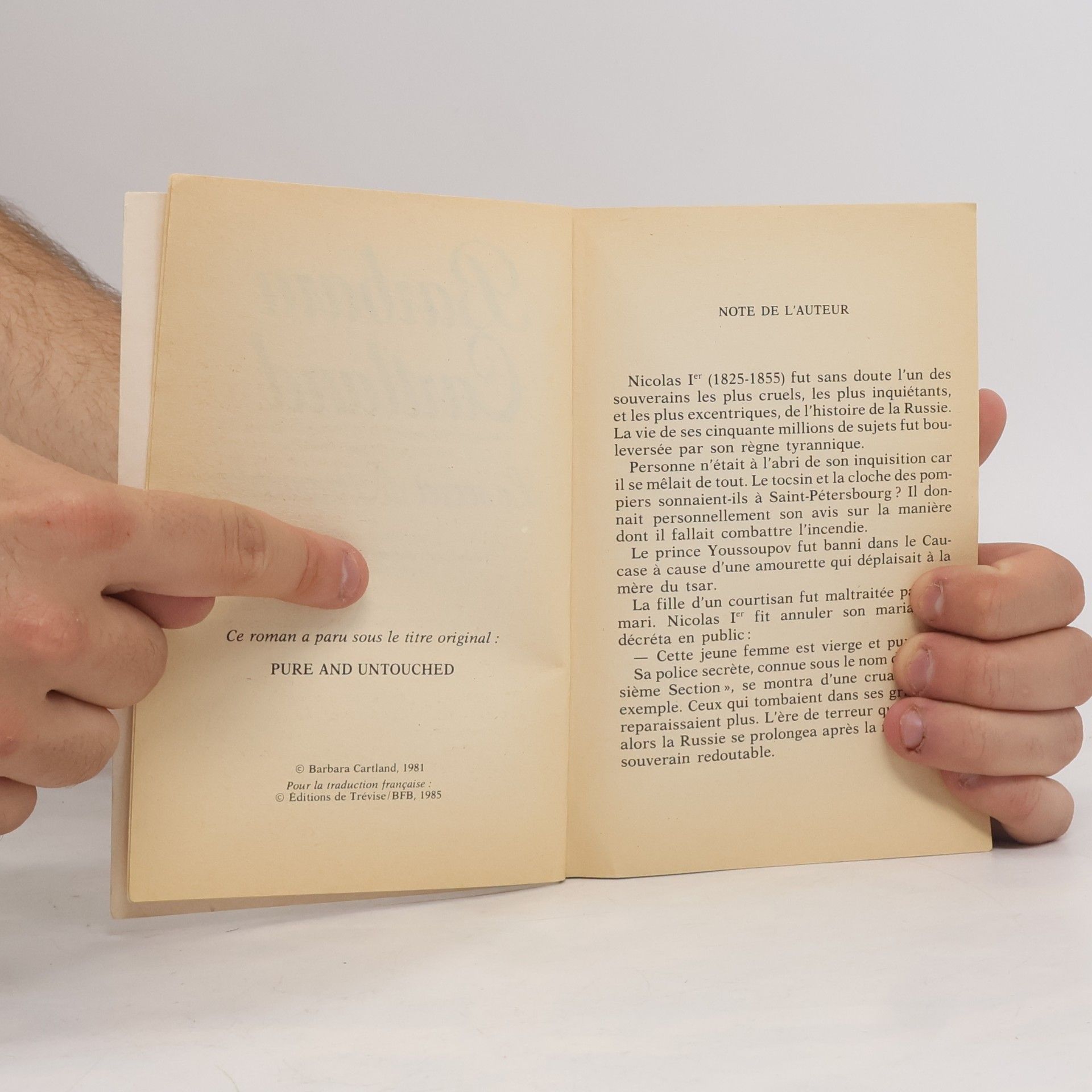 Barbara Cartland Le Secret d'Anouchka