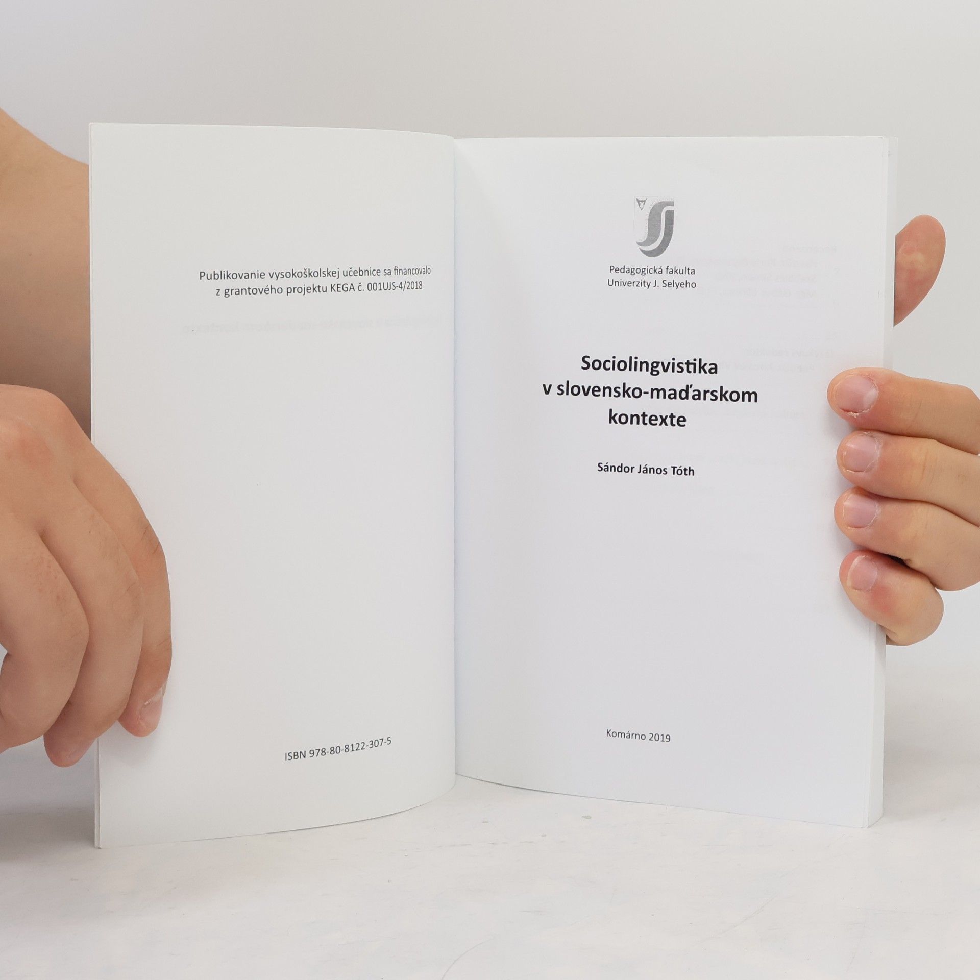 Sándor János Tóth Sociolingvistika v slovensko-maďarskom kontexte
