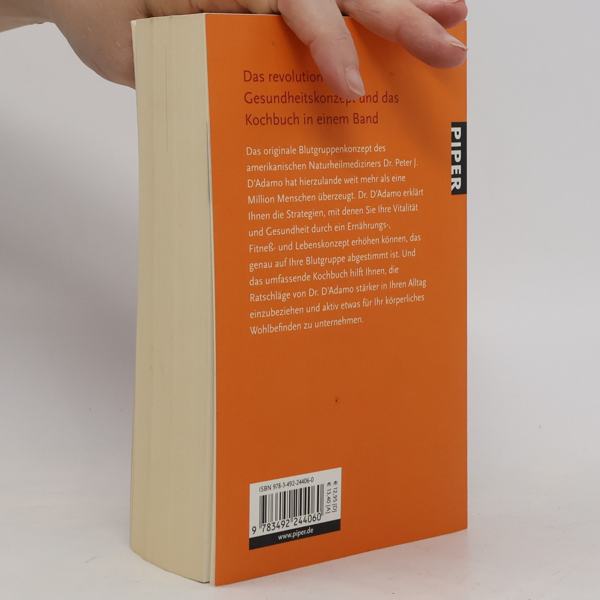 Peter J. D'Adamo 4 Blutgruppen - die Strategien und das Kochbuch für ein gesundes Leben