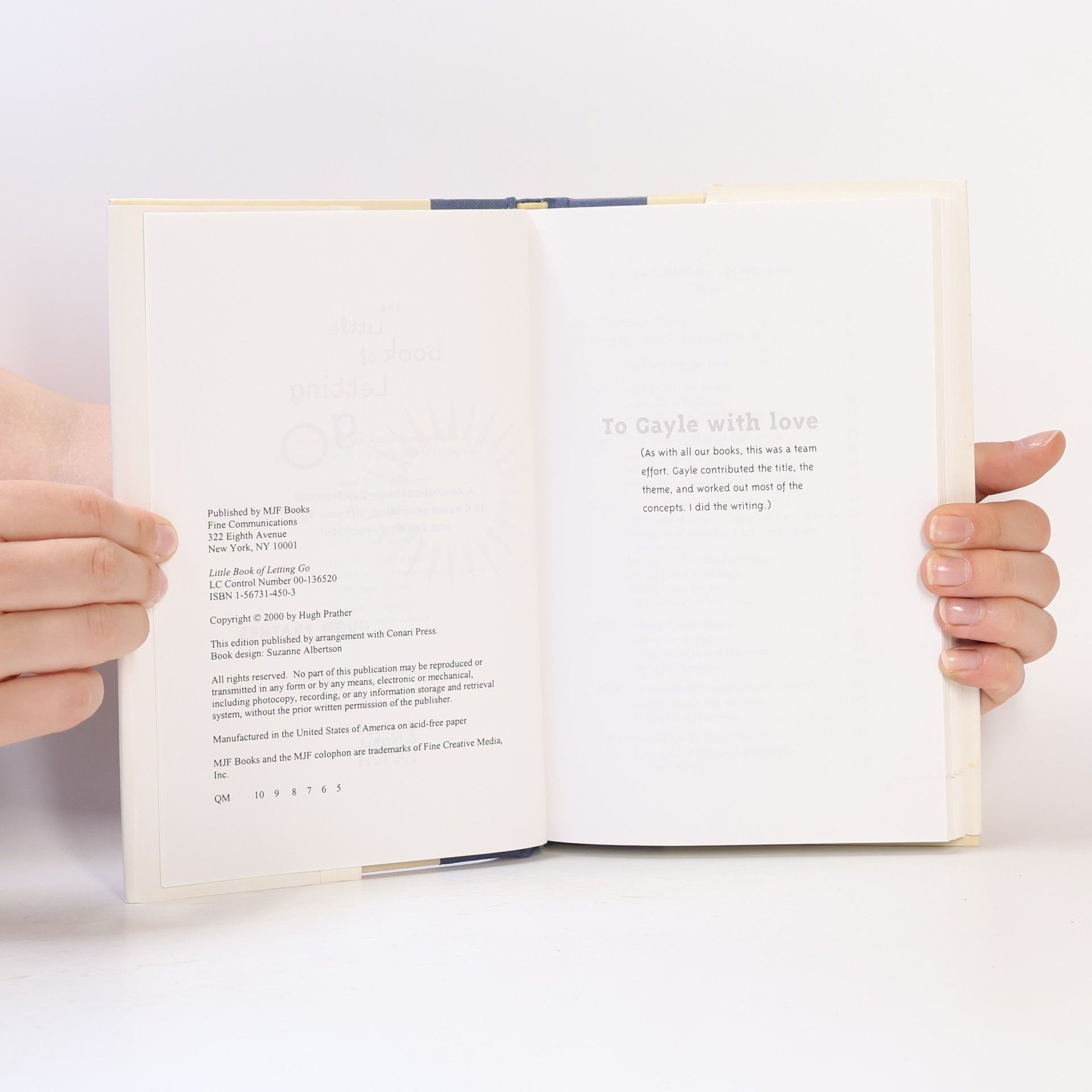 Hugh Prather Little Book of Letting Go