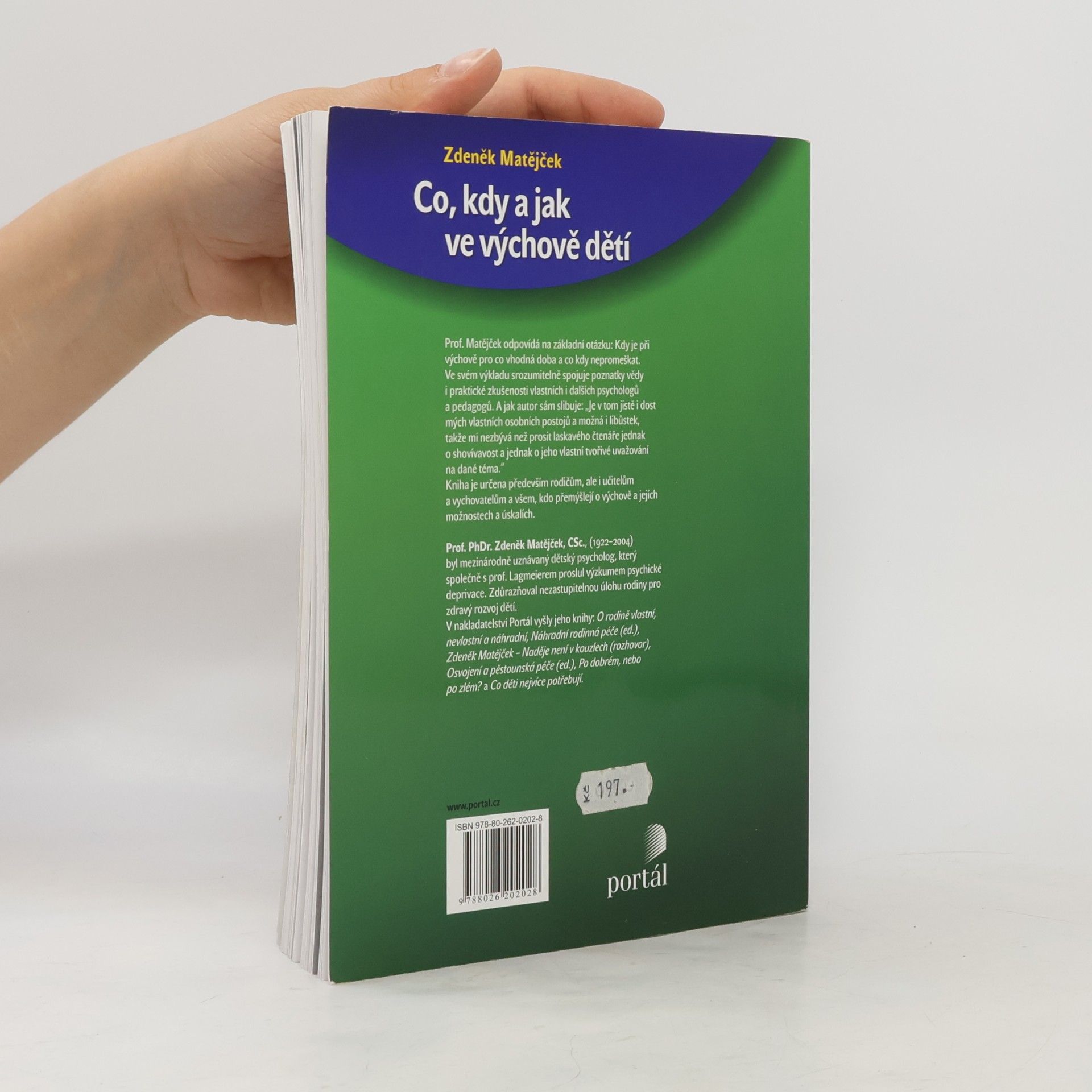 Zdeněk Matějček Co, kdy a jak ve výchově dětí