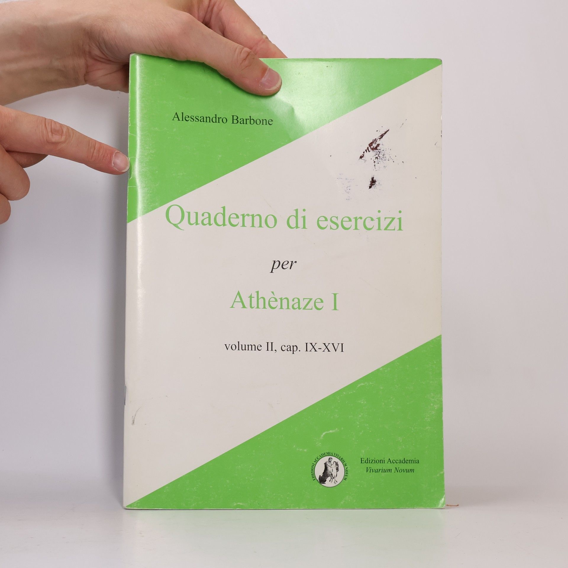 Alessandro Barbone Quaderno di esercizi per Athènaze I volume II, cap. IX-XVI