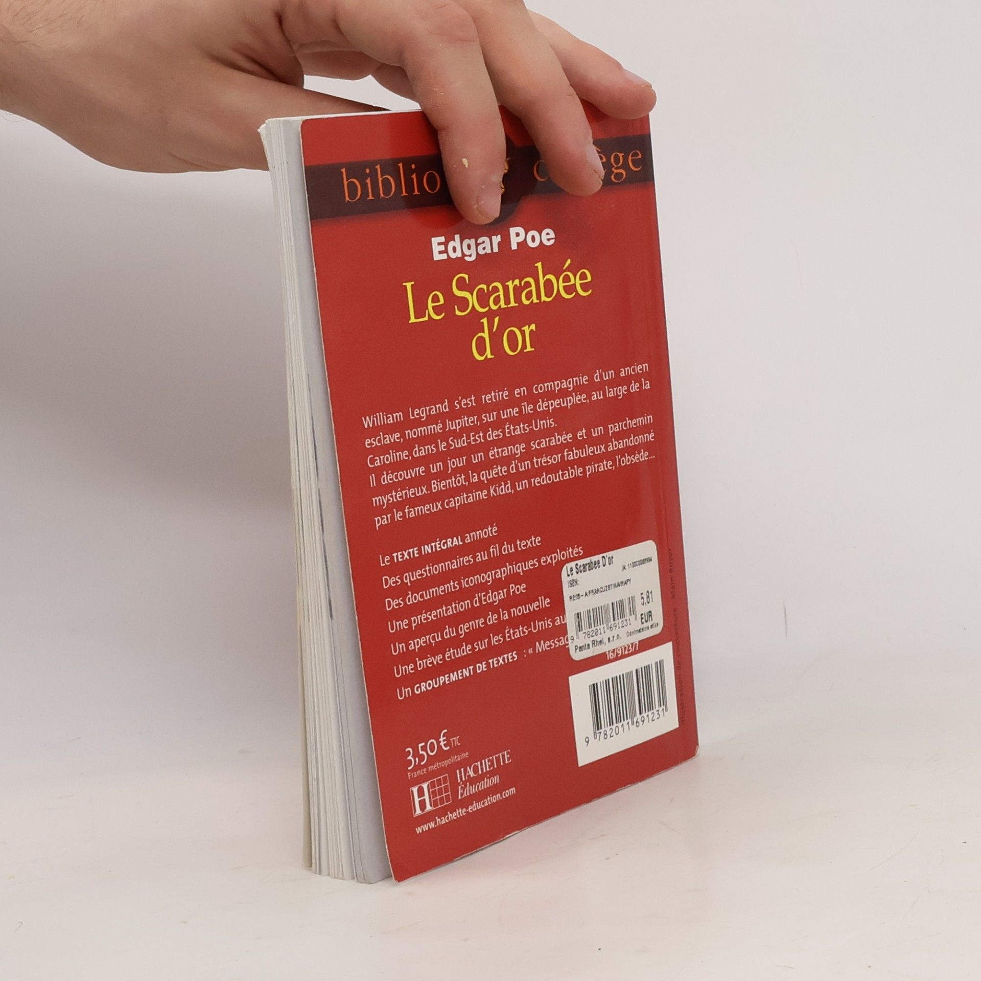 Edgar Allan Poe Bibliocollège - 53: Le Scarabée d'or