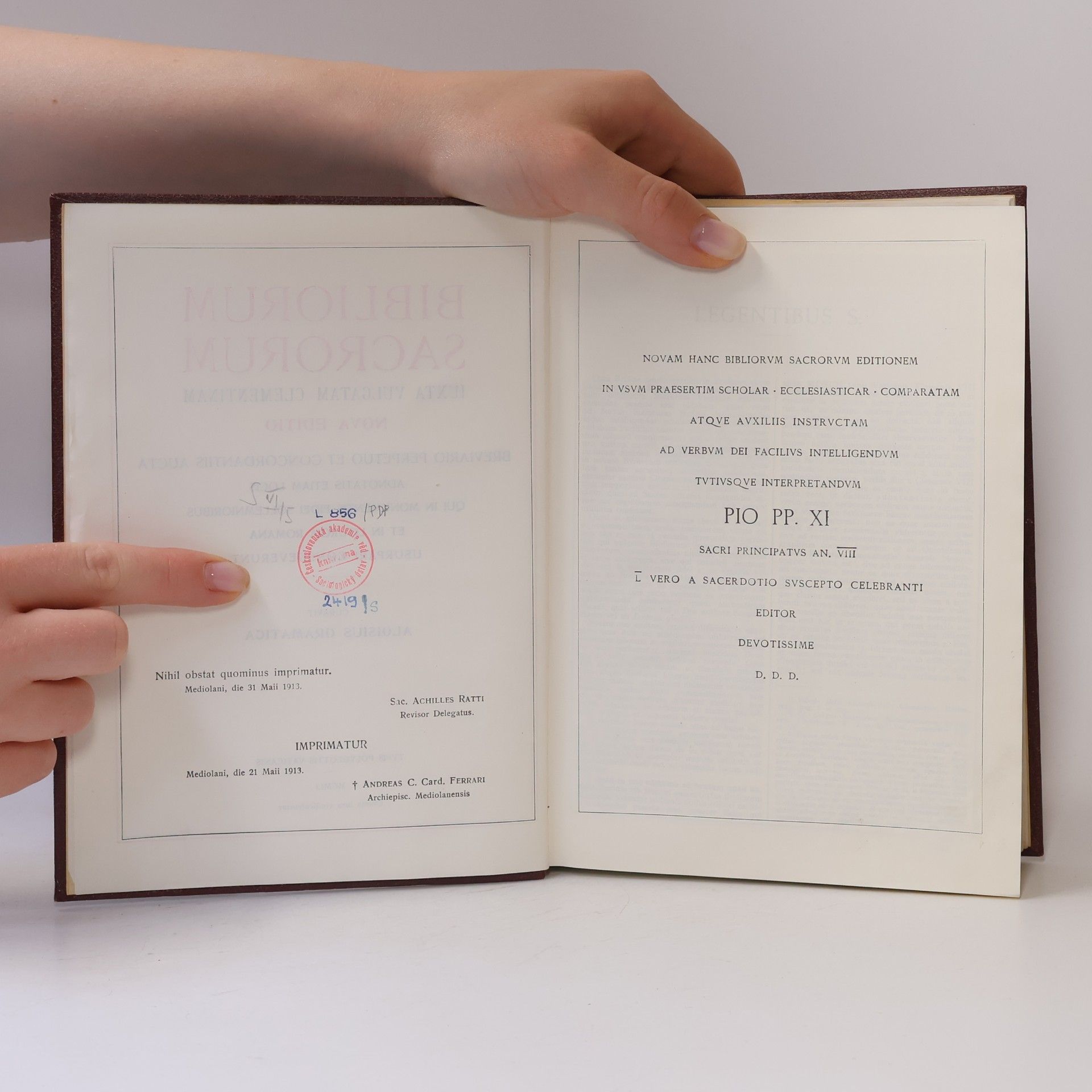Aloisius Gramatica Bibliorum Sacrorum iuxta Vulgatam Clementinam (Nova Editio)