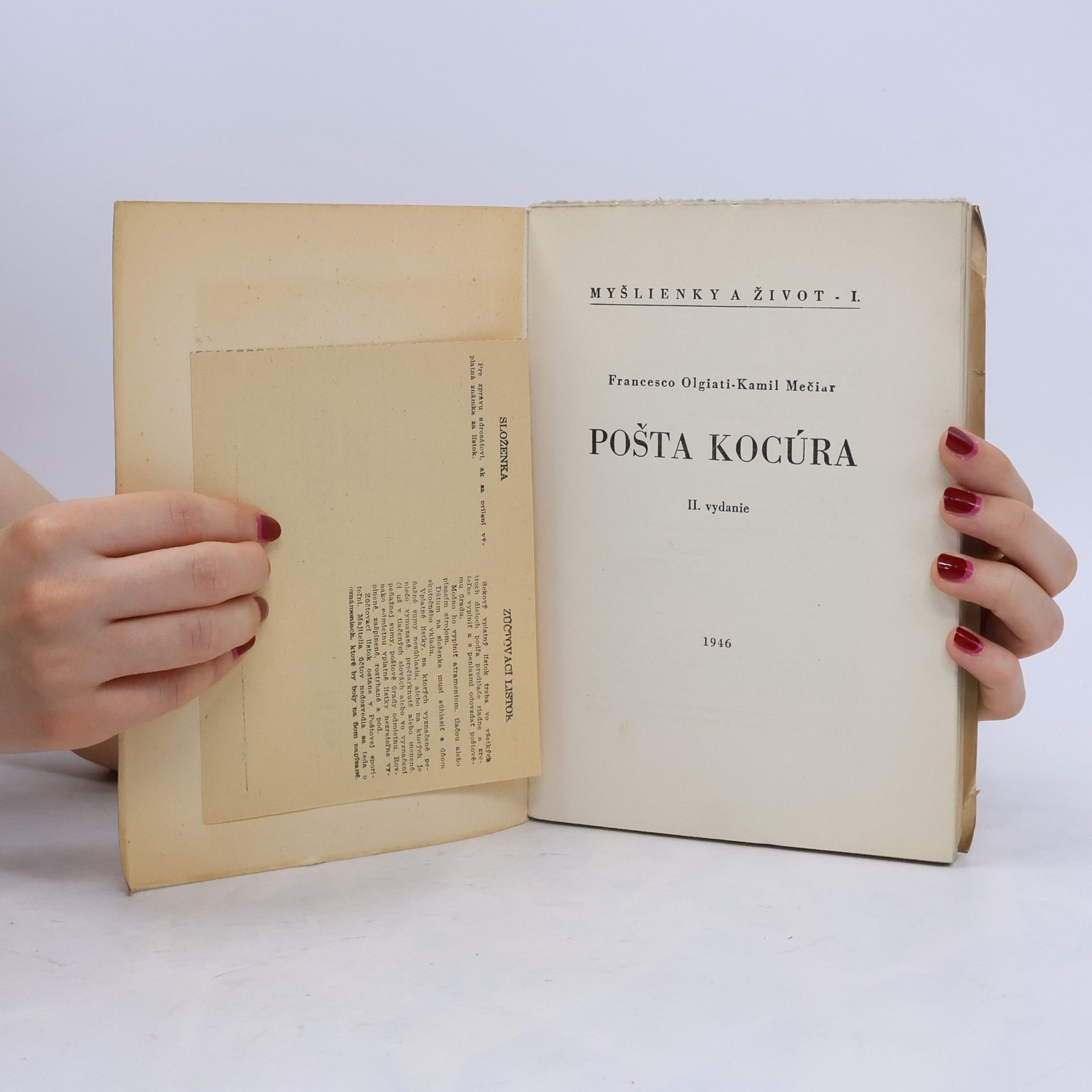 Francesco Olgiati Pošta Kocúra