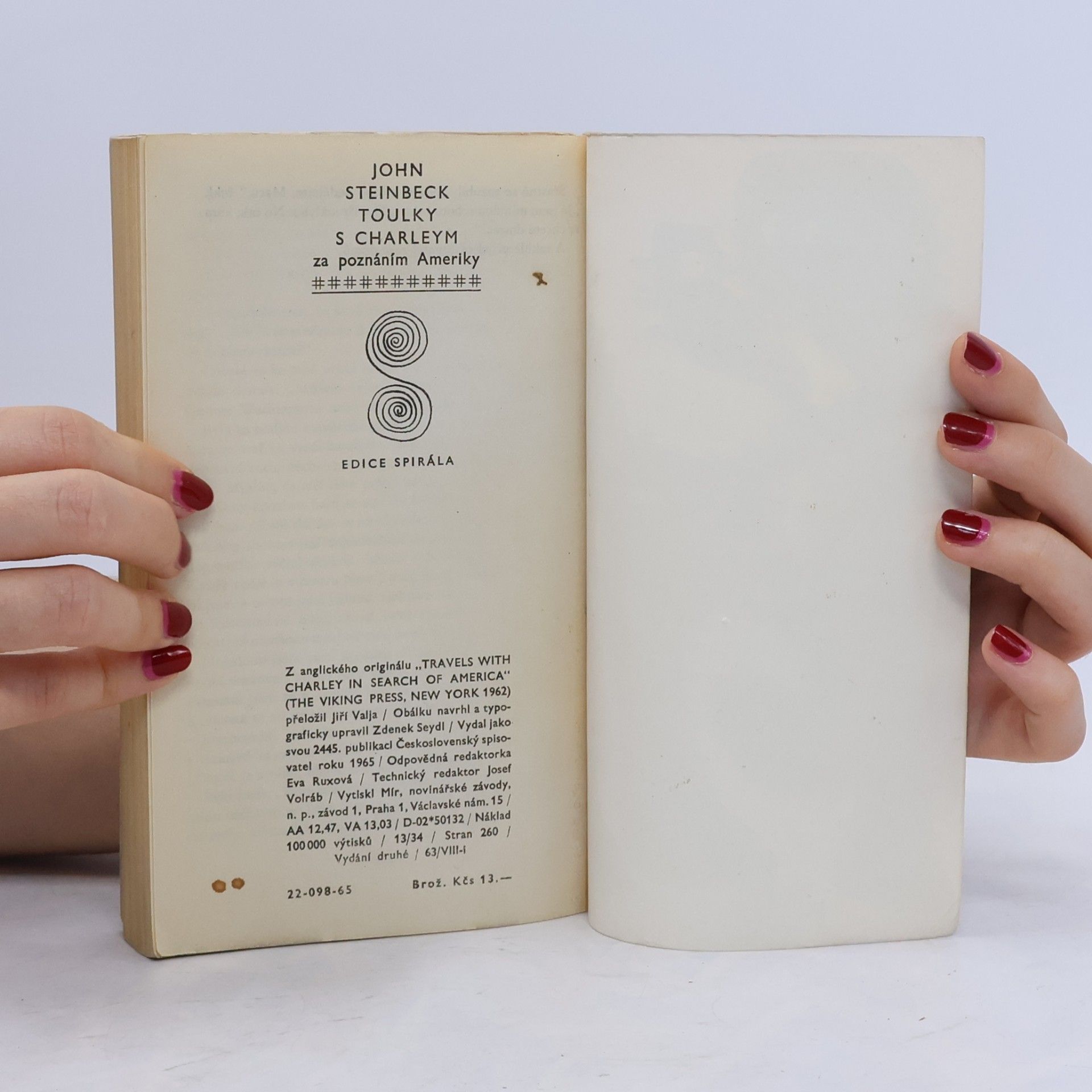 John Steinbeck Toulky s Charleym za poznáním Ameriky