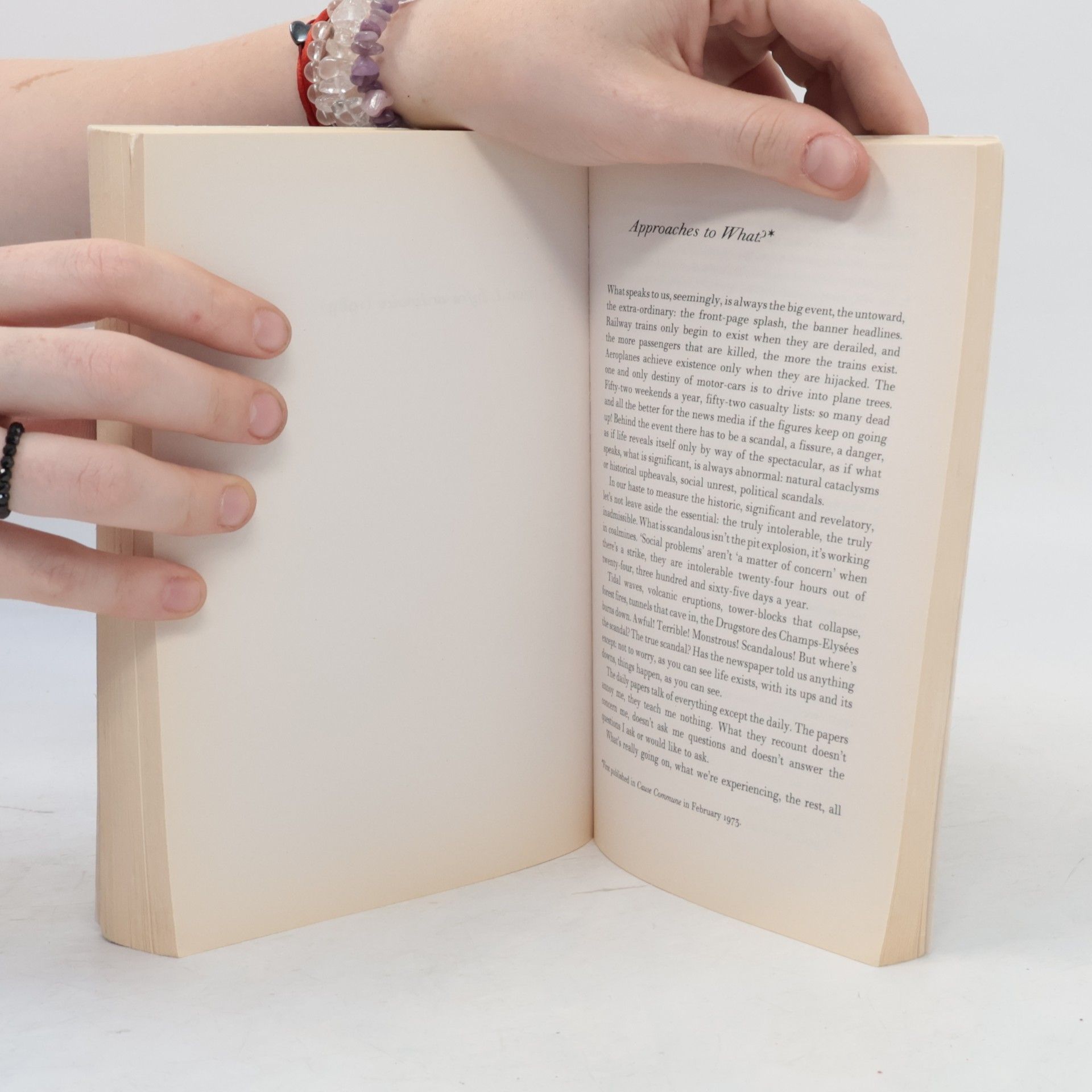 Georges Perec Species of Spaces and Other Pieces