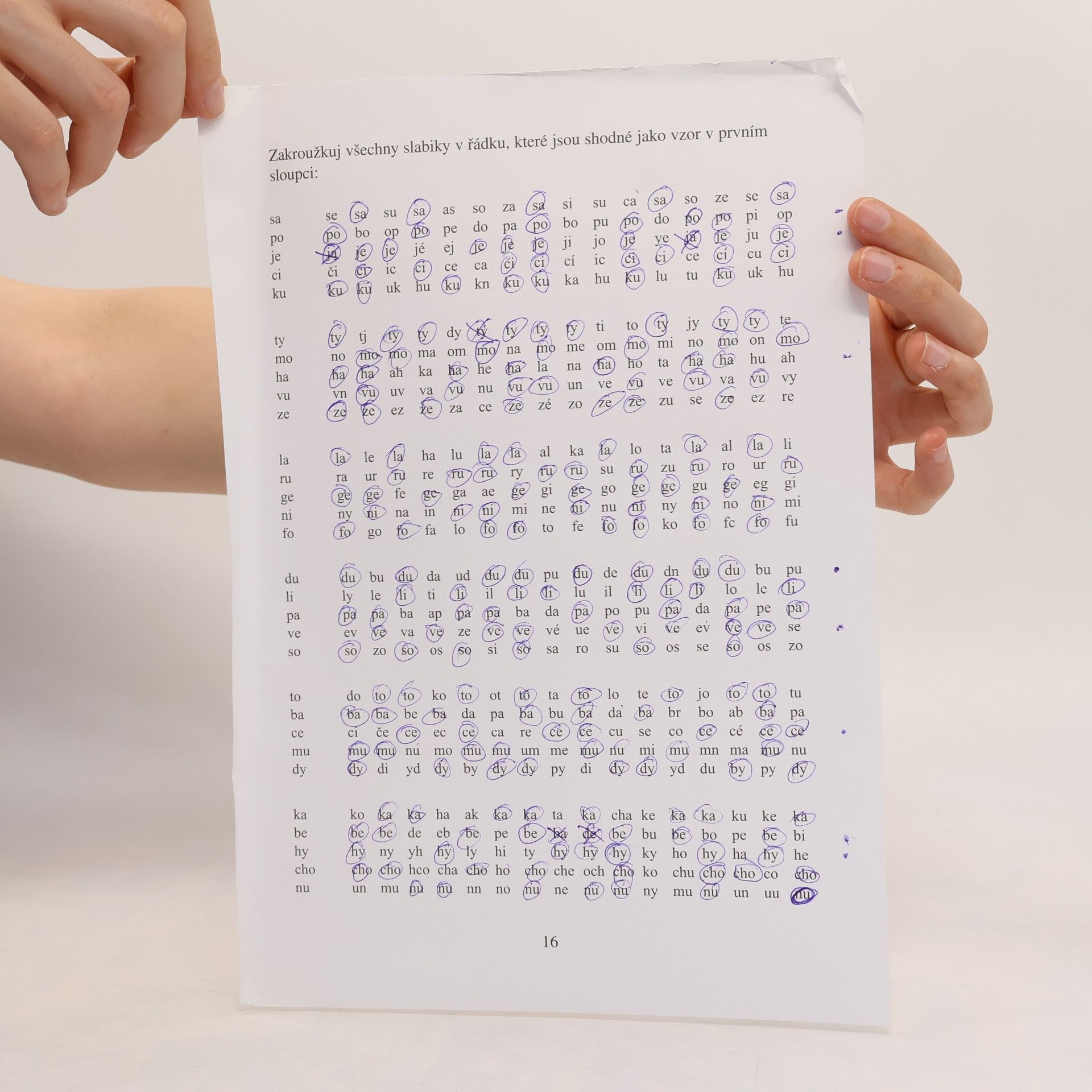 Jiřina Bednářová Zrakové vnímání - optická diferenciace II.