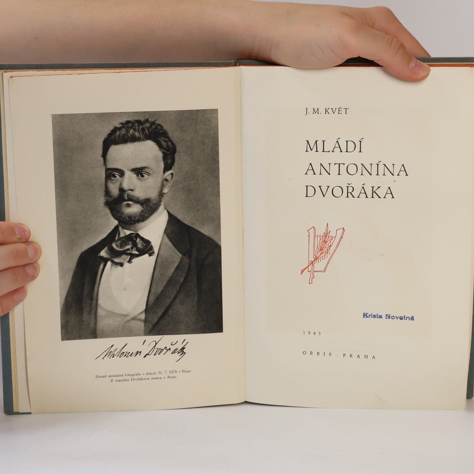 Jan Miroslav Květ Mládí Antonína Dvořáka