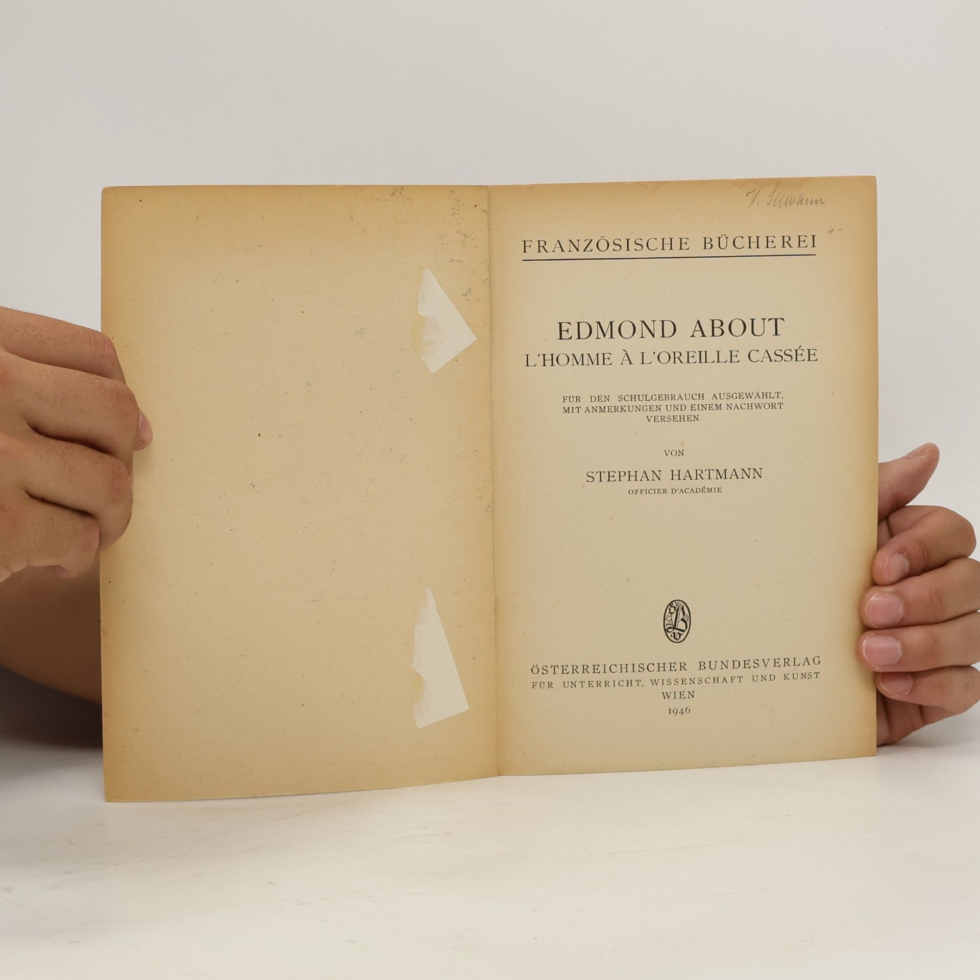 Edmond François Valentin About L'homme á l'oreille cassée