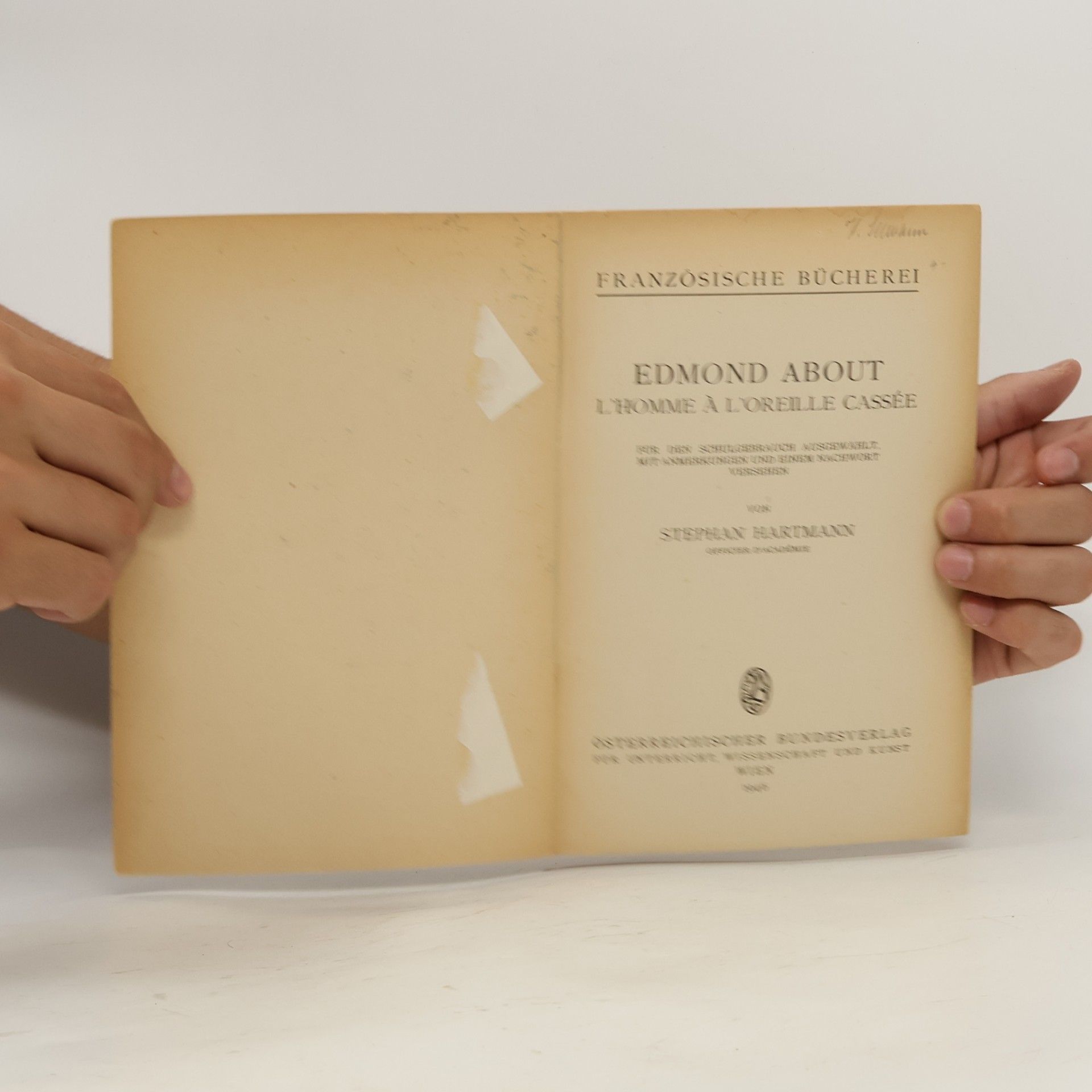 Edmond François Valentin About L'homme á l'oreille cassée