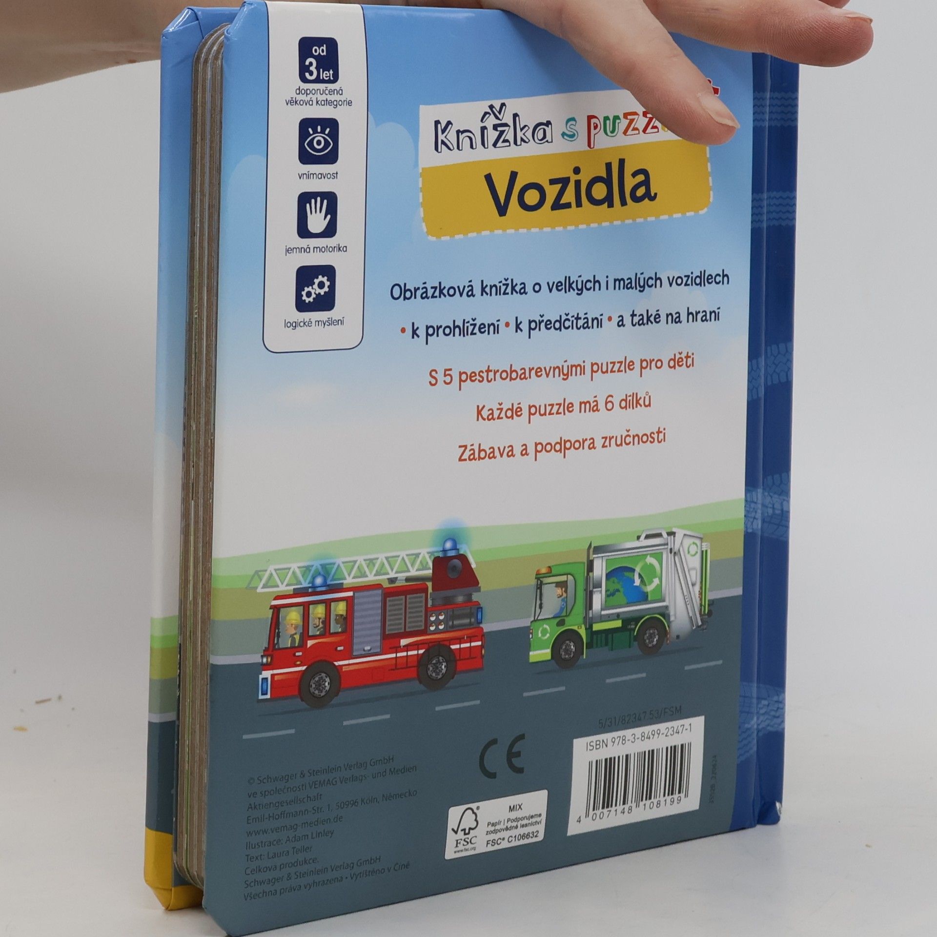 Laura Teller Knížka s puzzle. Vozidla