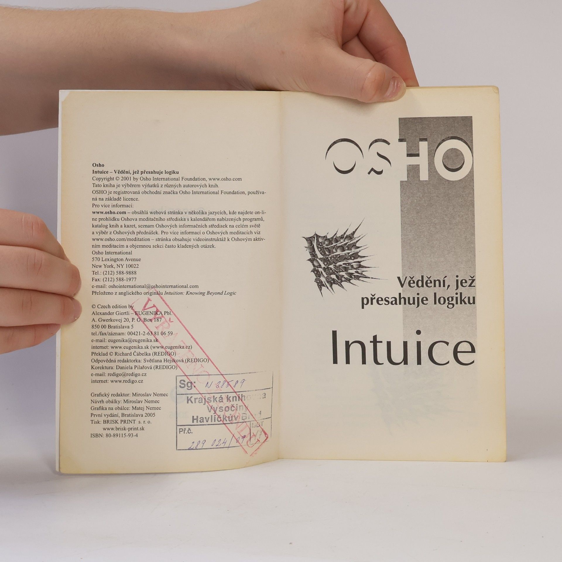 Ošó Intuice. Vědění, jež přesahuje logiku