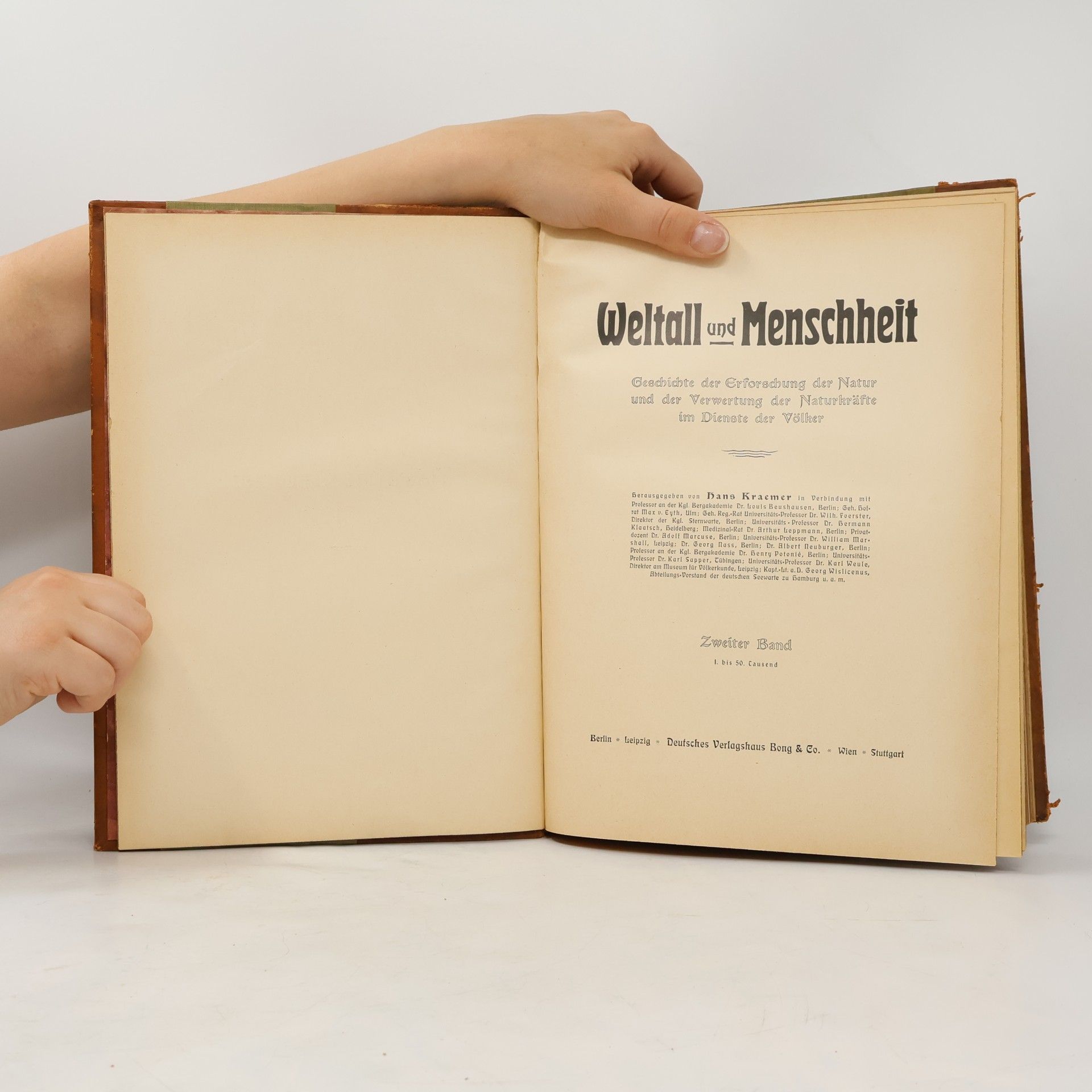 Hans Kraemer Weltall und Menschheit II.