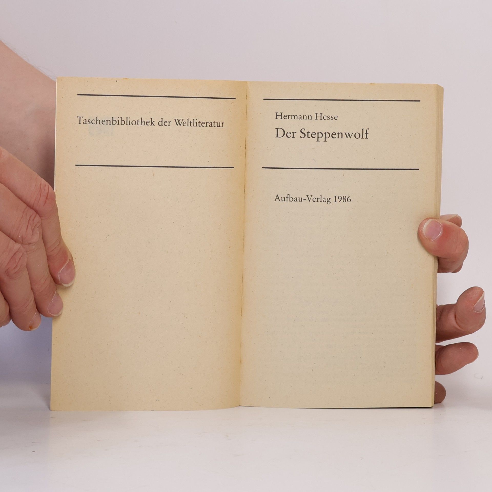 Hermann Hesse Der Steppenwolf