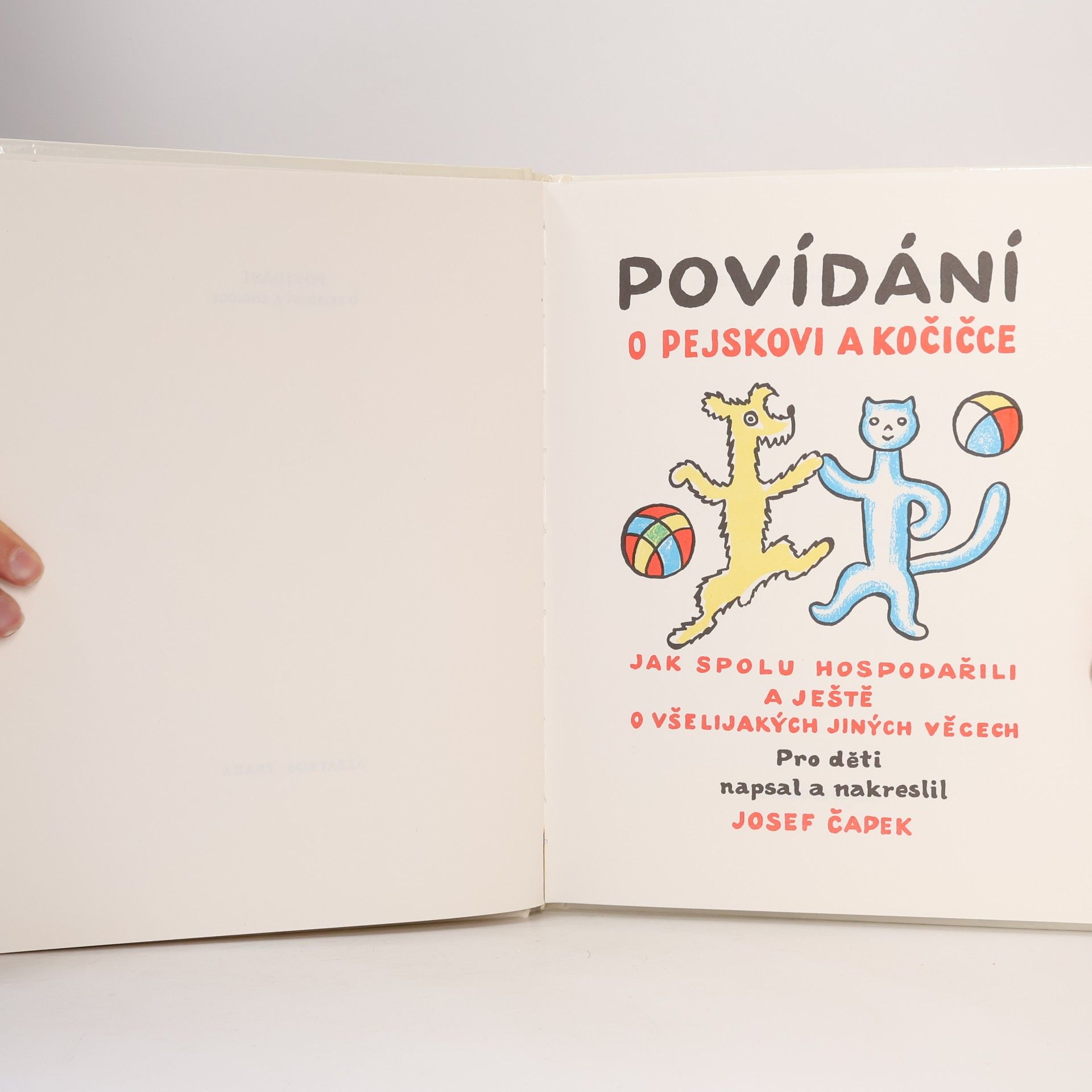 Josef Čapek Povídání o pejskovi a kočičce