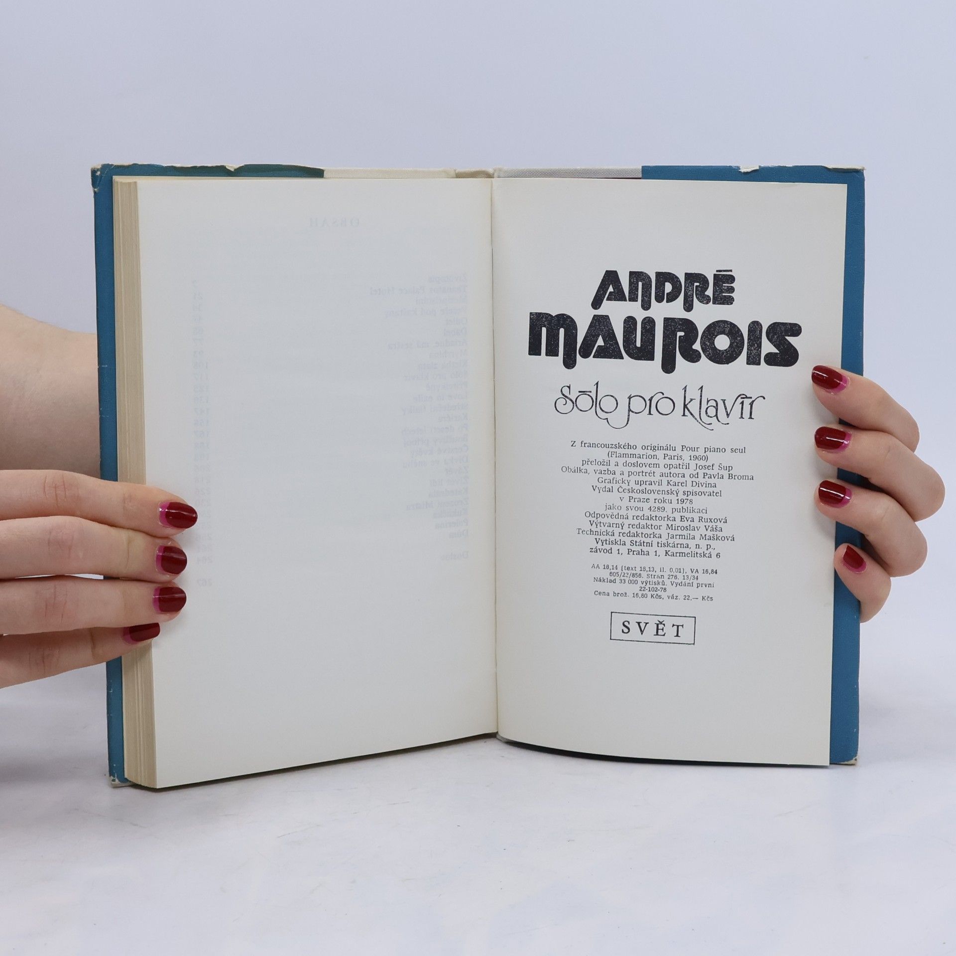André Maurois Sólo pro klavír
