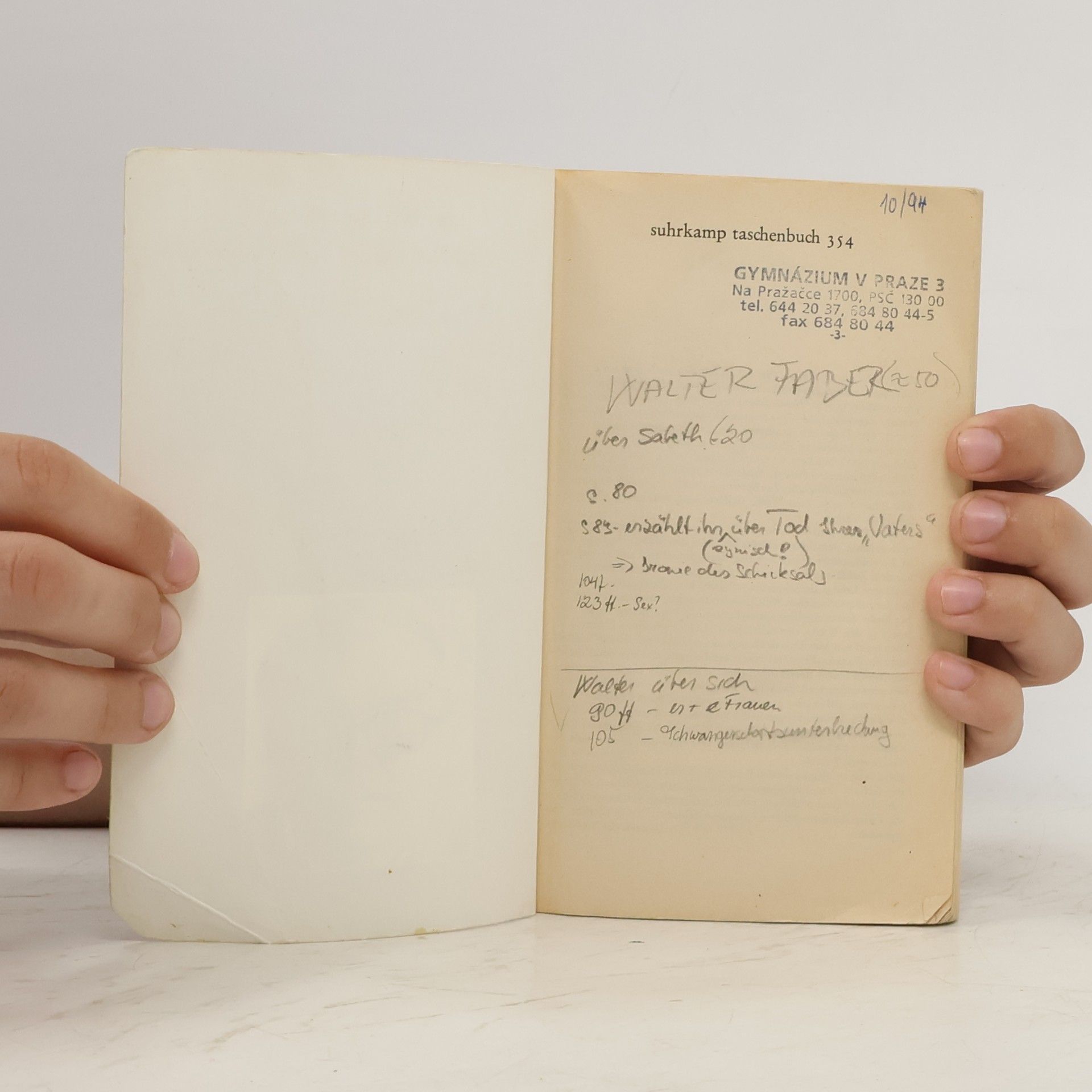 Max Frisch Homo faber