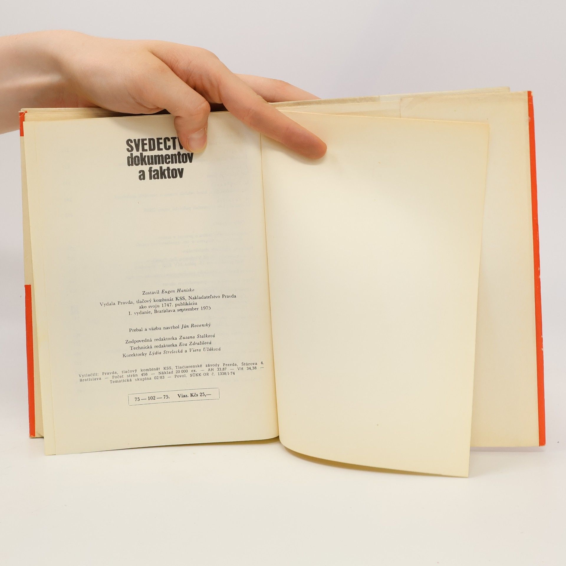 Various authors Svedectvo dokumentov a faktov