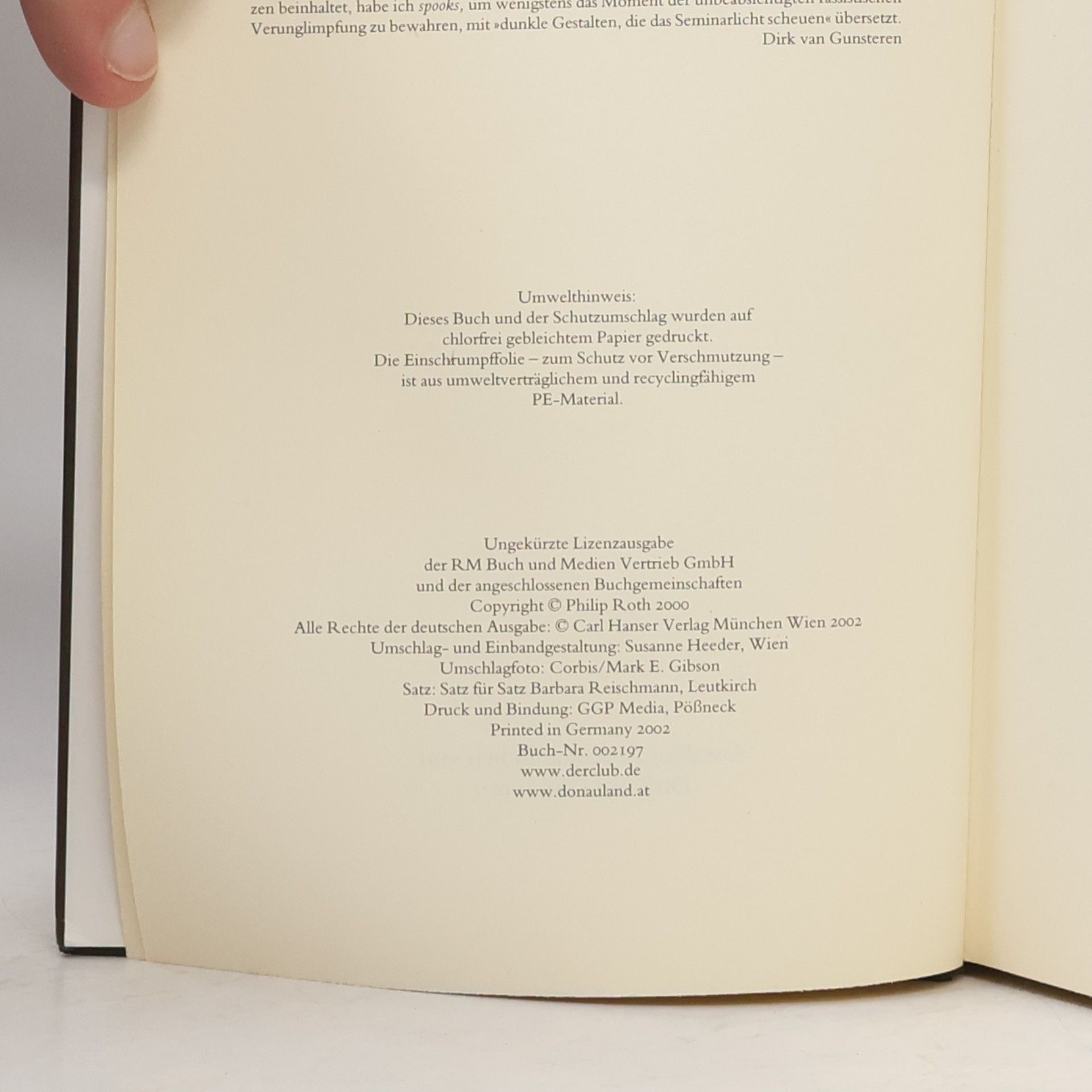 Philip Roth Der menschliche Makel