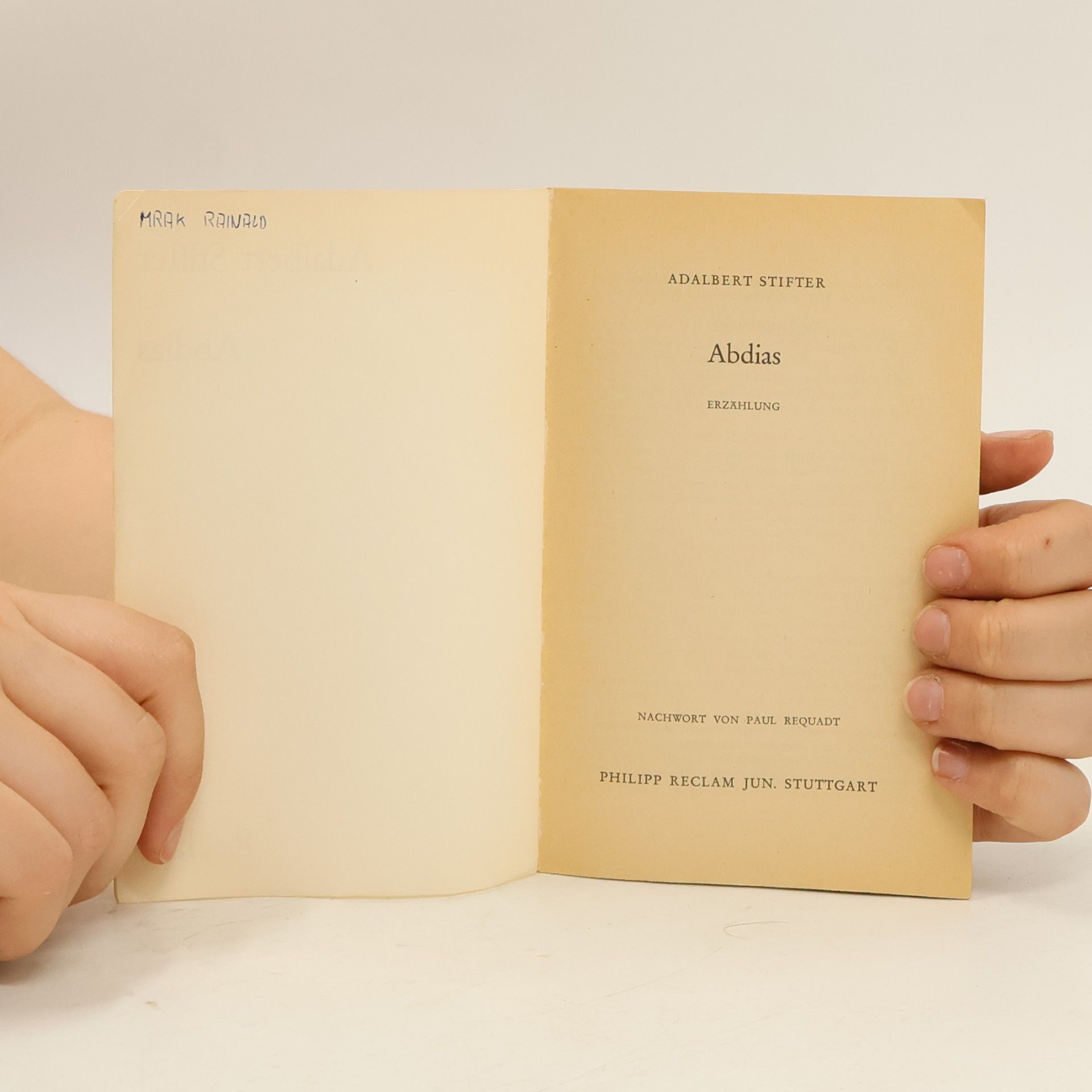Adalbert Stifter Abdias
