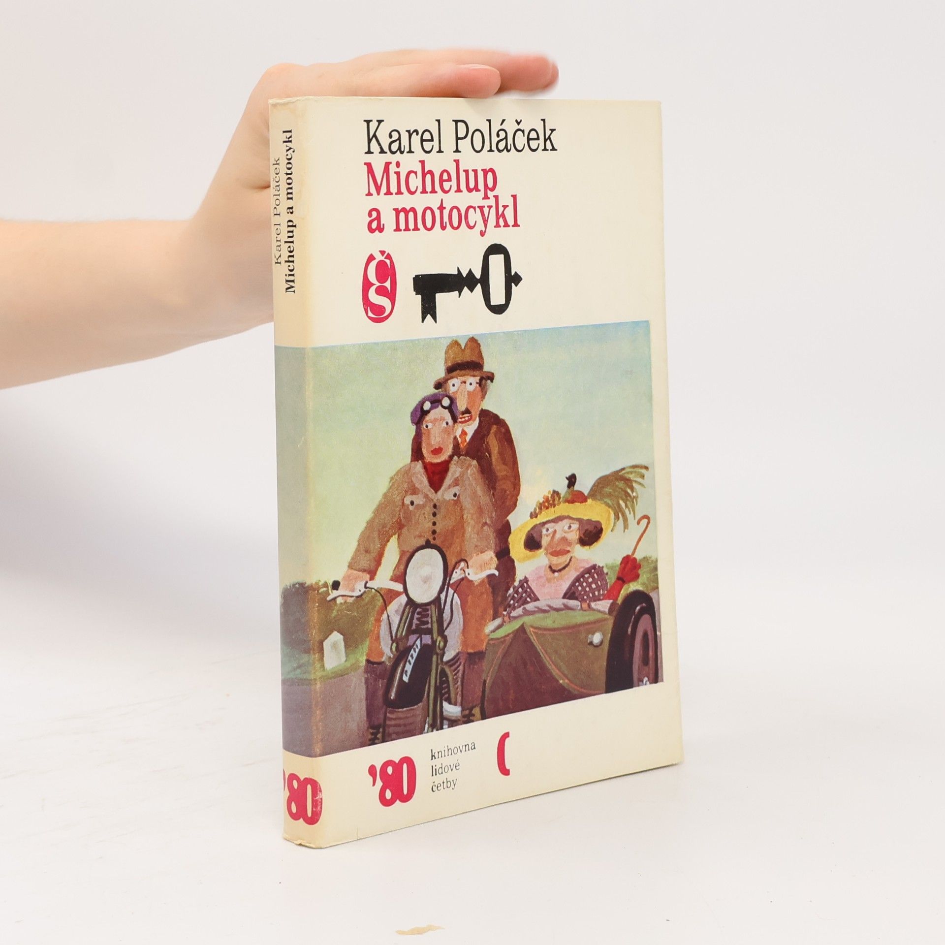 Jindřich Kovařík Michelup a motocykl