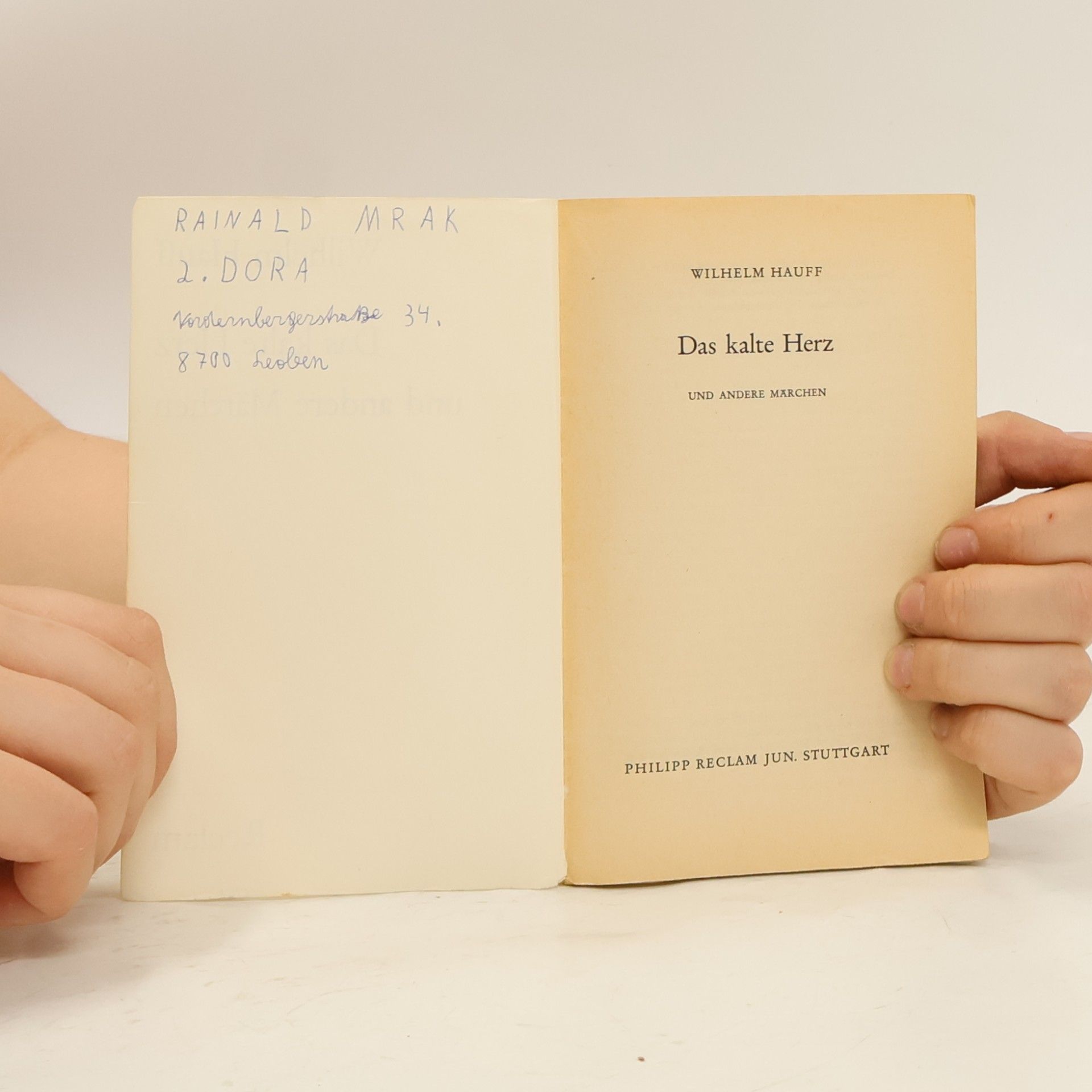 Wilhelm Hauff Das kalte Herz und andere Märchen