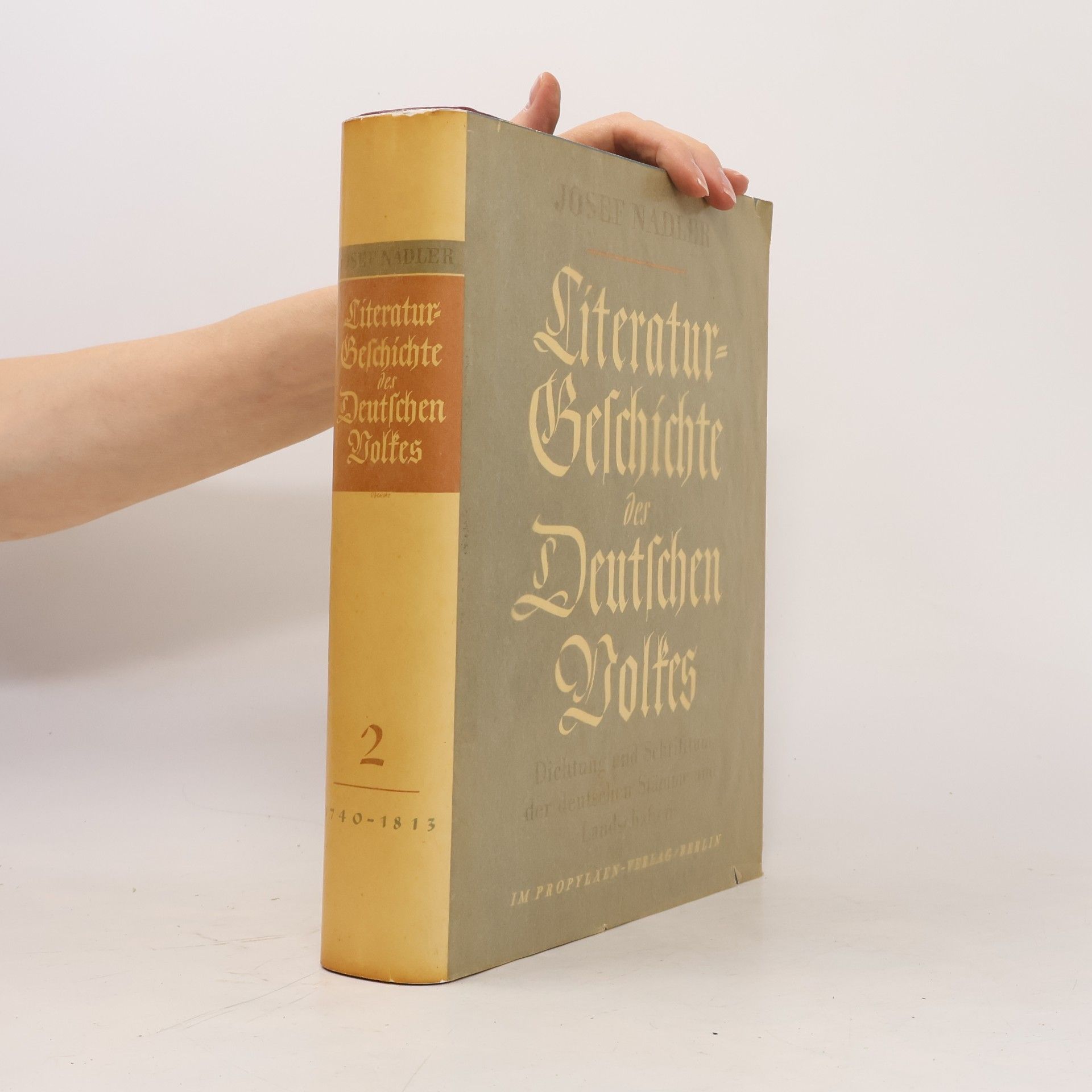 Josef Nadler Literaturgeschichte des deutschen Volkes 2