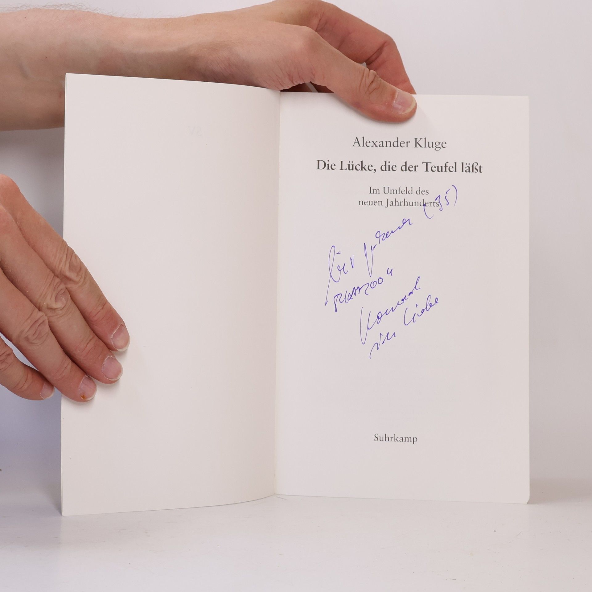 Alexander Kluge Die Lücke, die der Teufel läßt