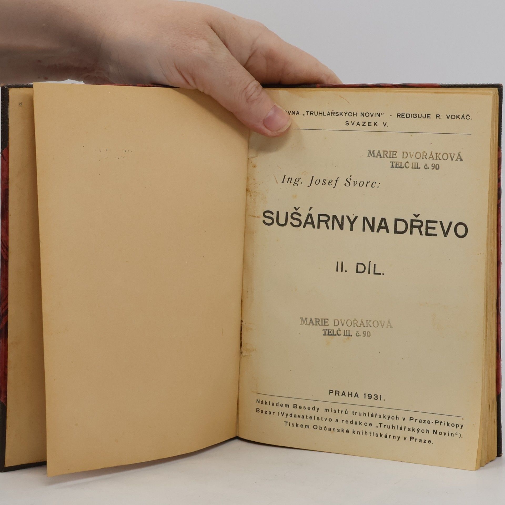 Josef Švorc Sušárny na dřevo II.