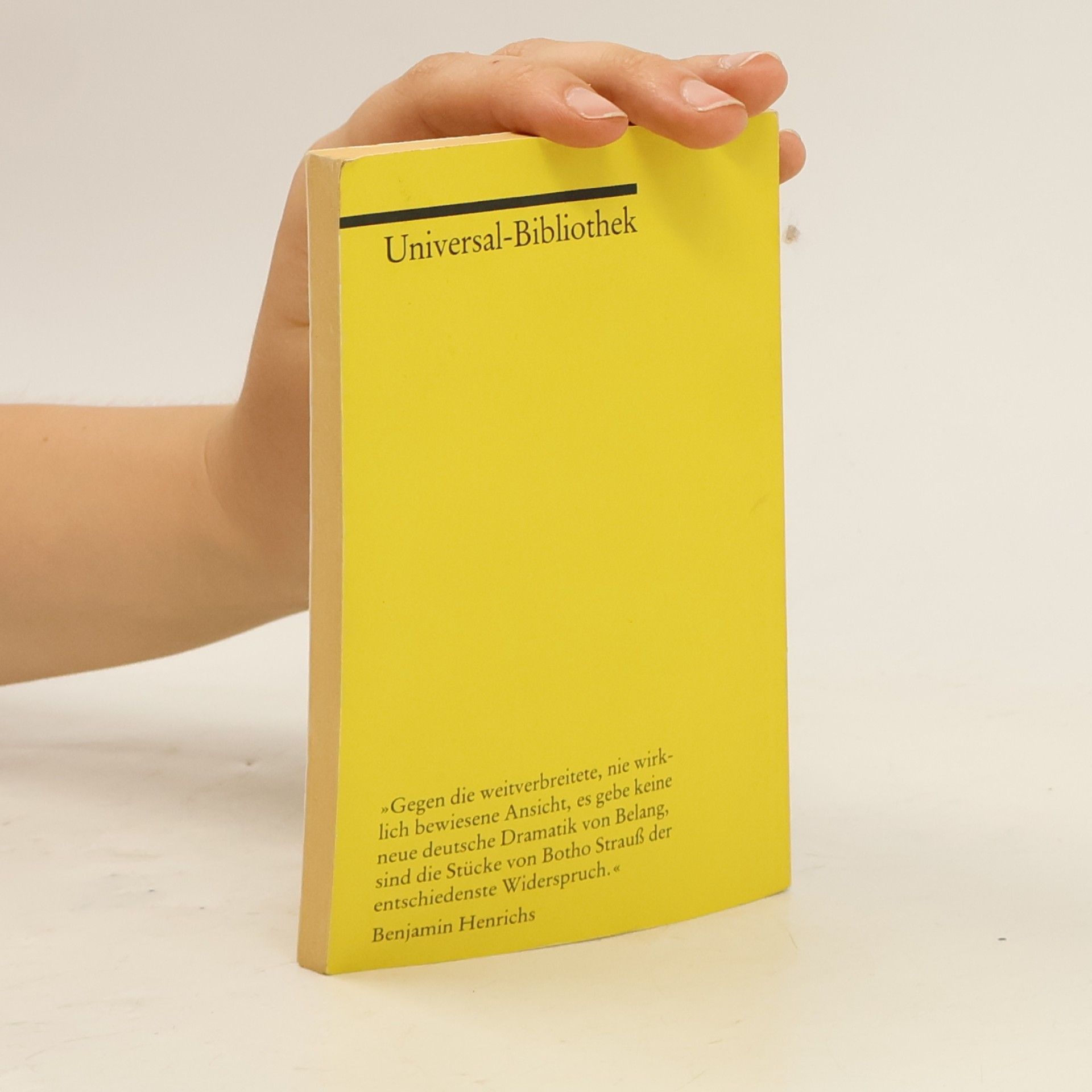 Botho Strauß Trilogie des Wiedersehens : Theaterstück