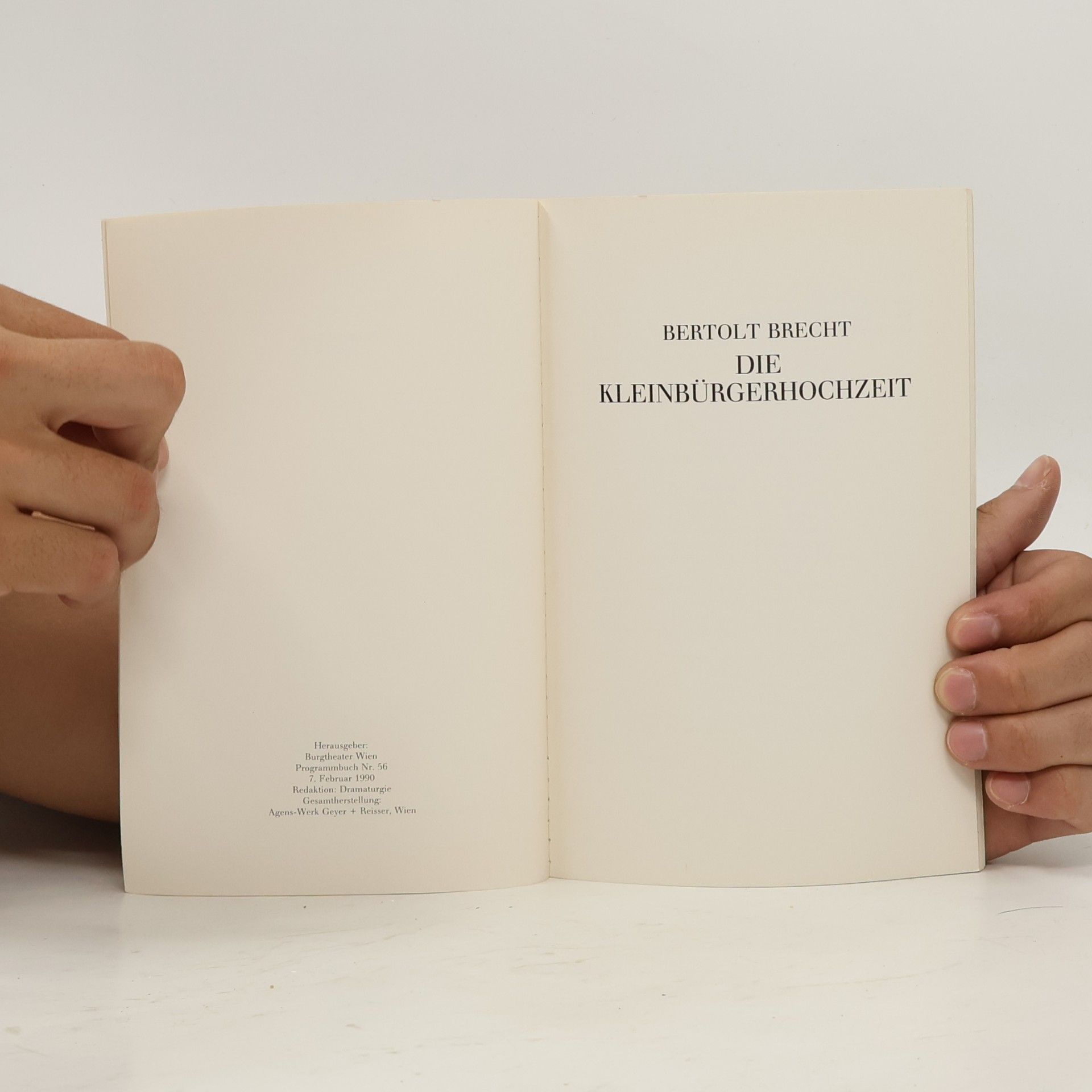 Bertolt Brecht Die Kleinbürgerhochzeit