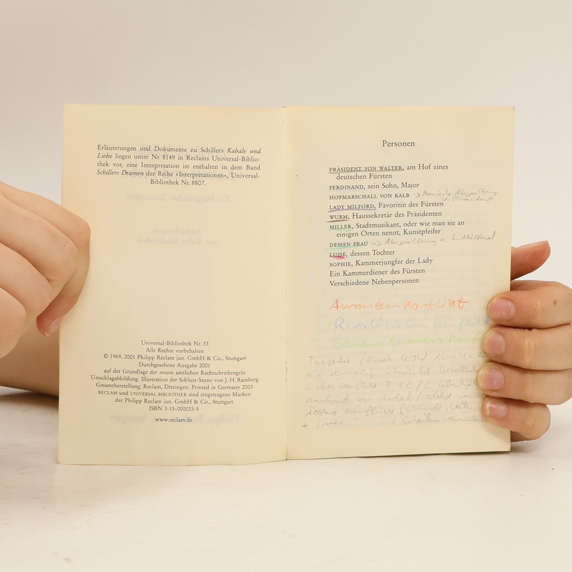 Friedrich Schiller Kabale und Liebe