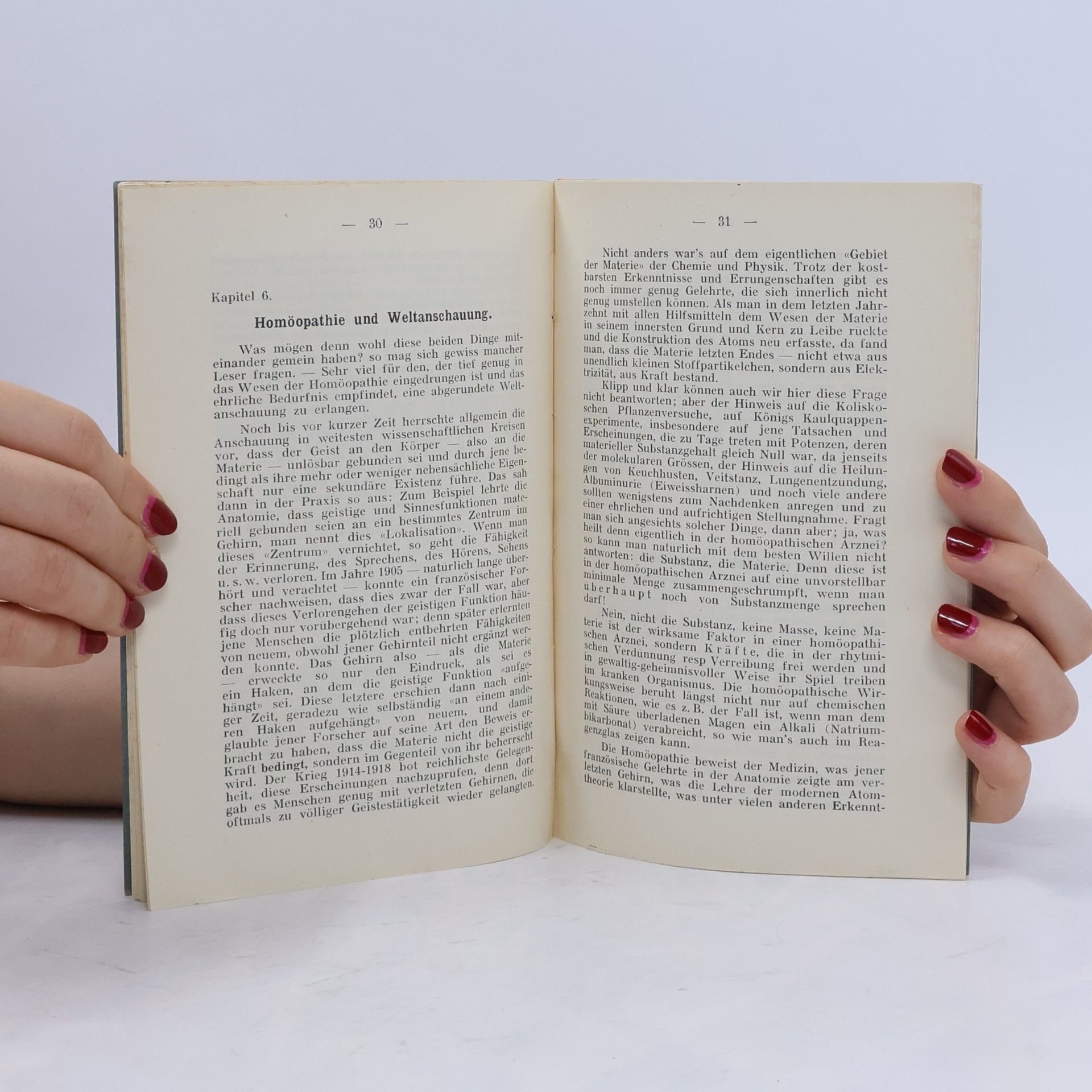 F. Klockenbring Über Homoeopathie