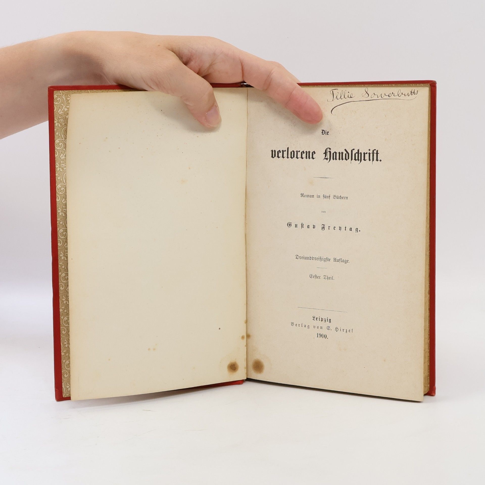 Gustav Freytag Die verlorene Handschrift