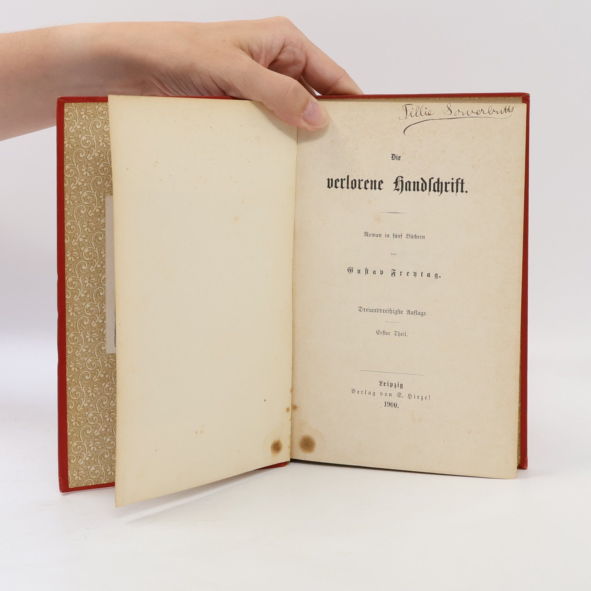 Gustav Freytag Die verlorene Handschrift