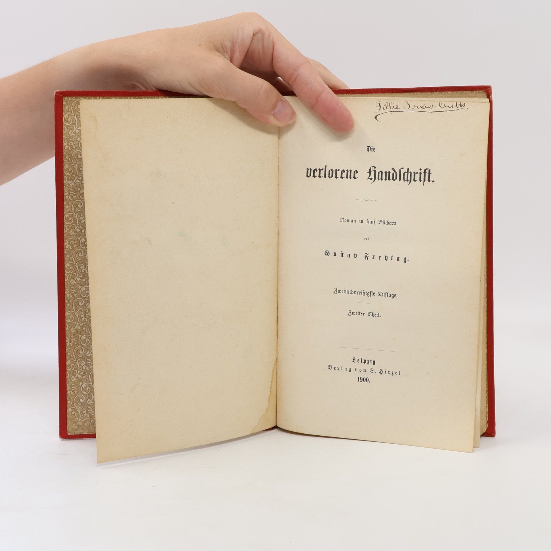 Gustav Freytag Die verlorene Handschrift