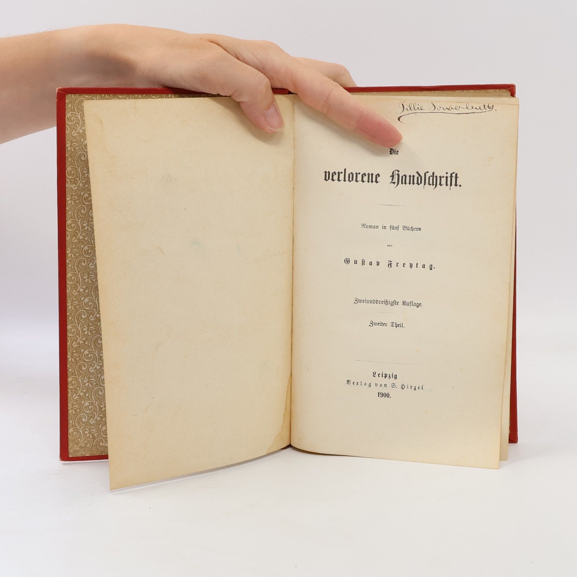 Gustav Freytag Die verlorene Handschrift