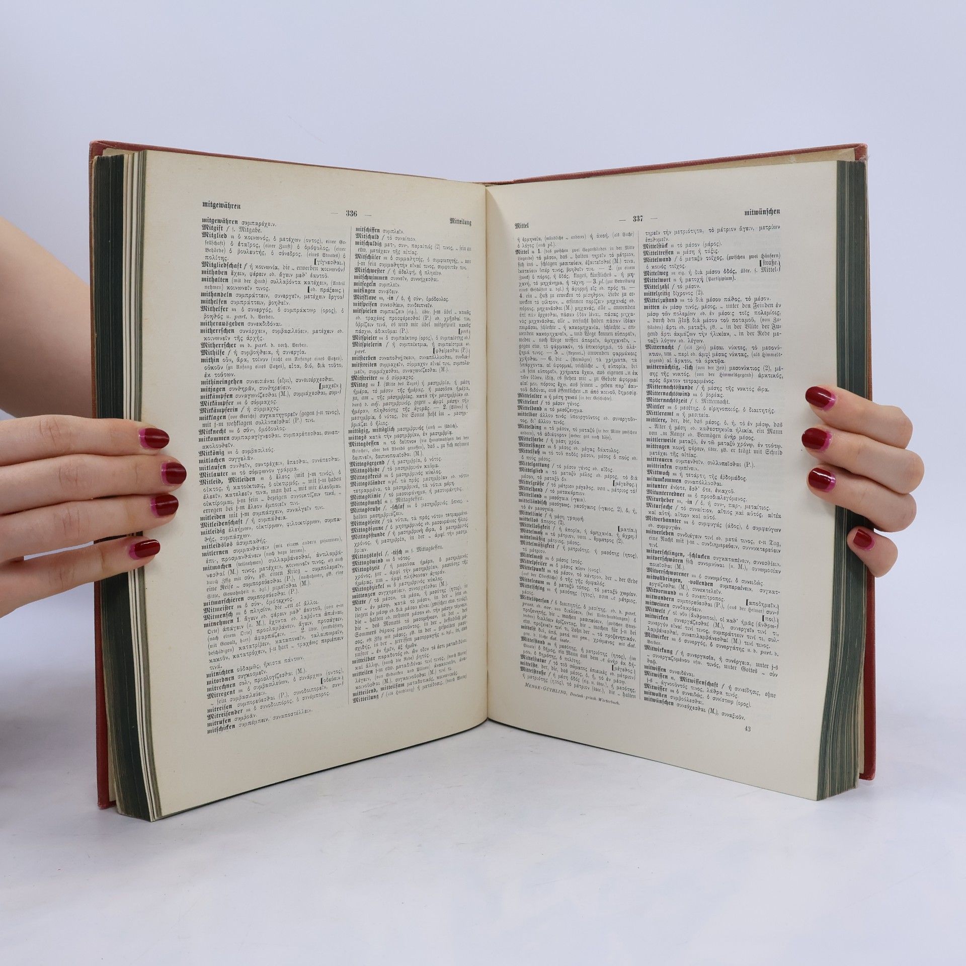 Hermann Menge Griechisches Wörterbuch 2
