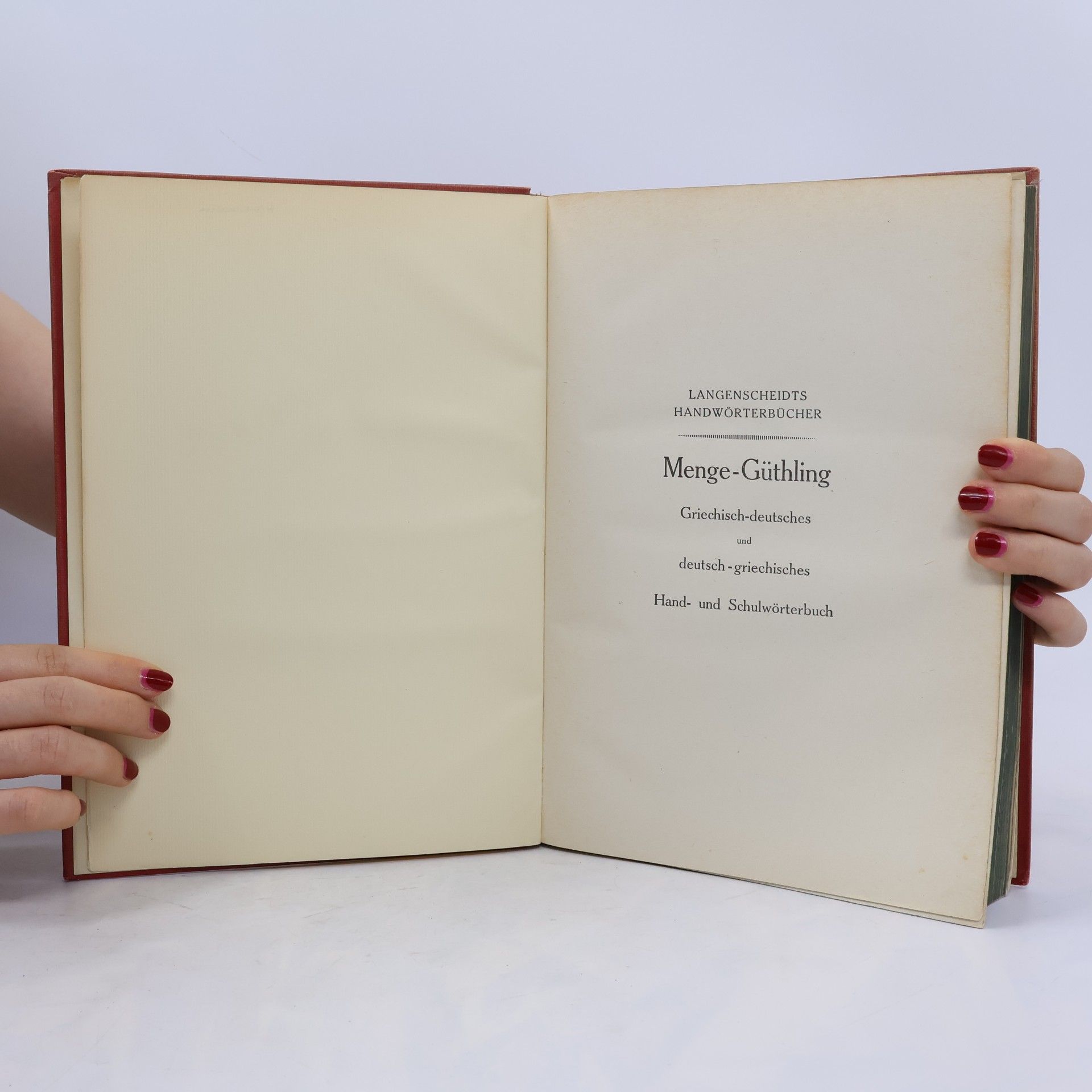 Hermann Menge Griechisches Wörterbuch 2