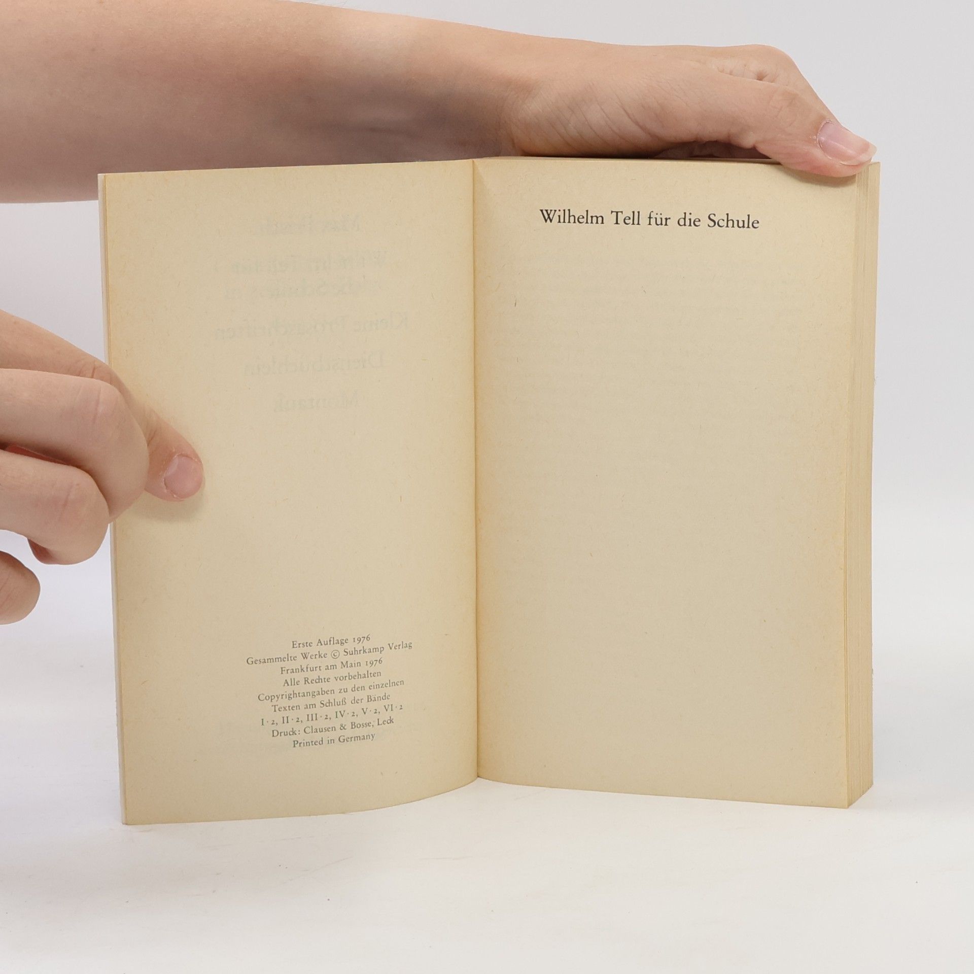 Max Frisch Gesammelte Werke in zeitlicher Folge 1968-1975 Band VI-2