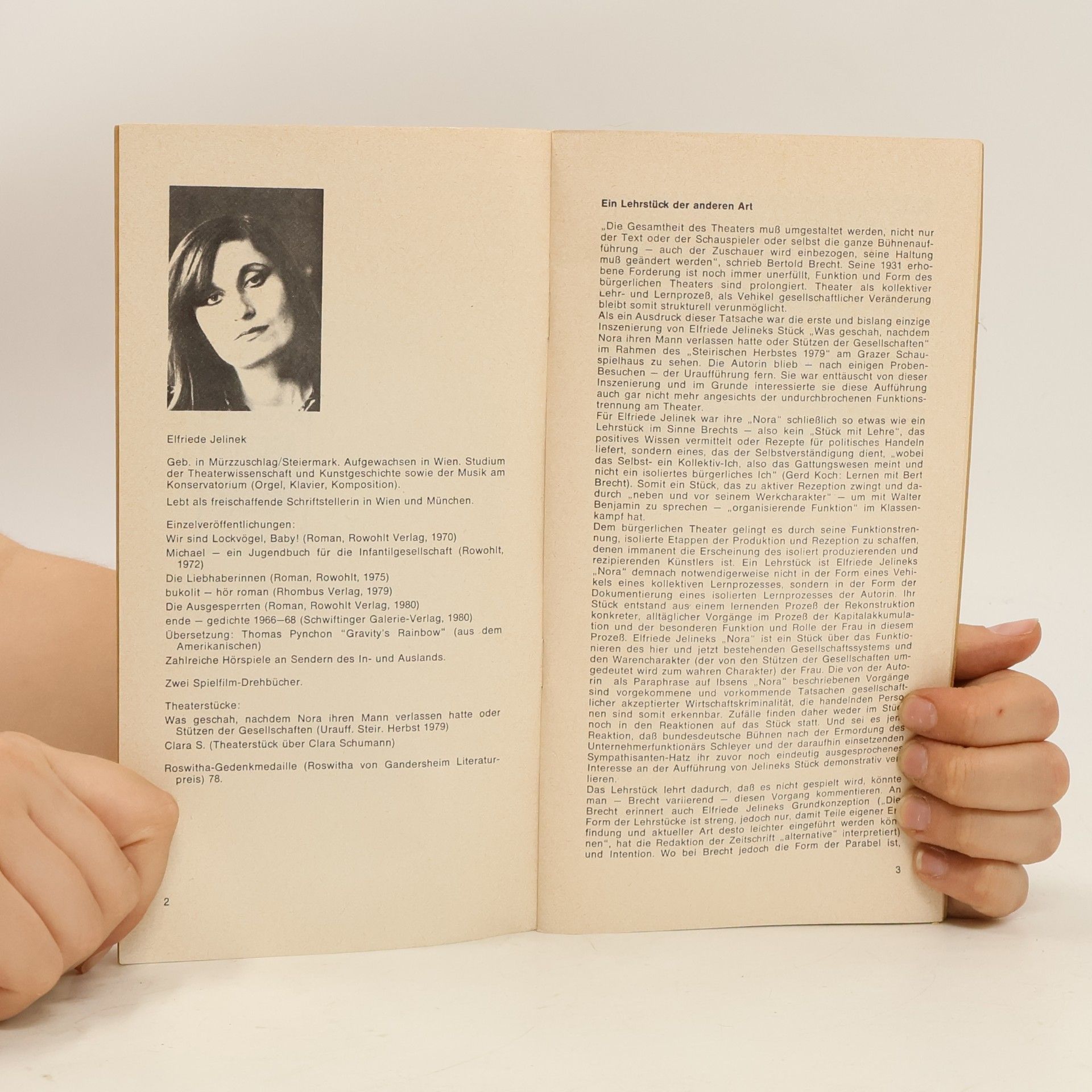 Elfriede Jelinek Was geschah, nachdem Nora ihren Mann verlassen hatte, oder, Stützen der Gesellschaften