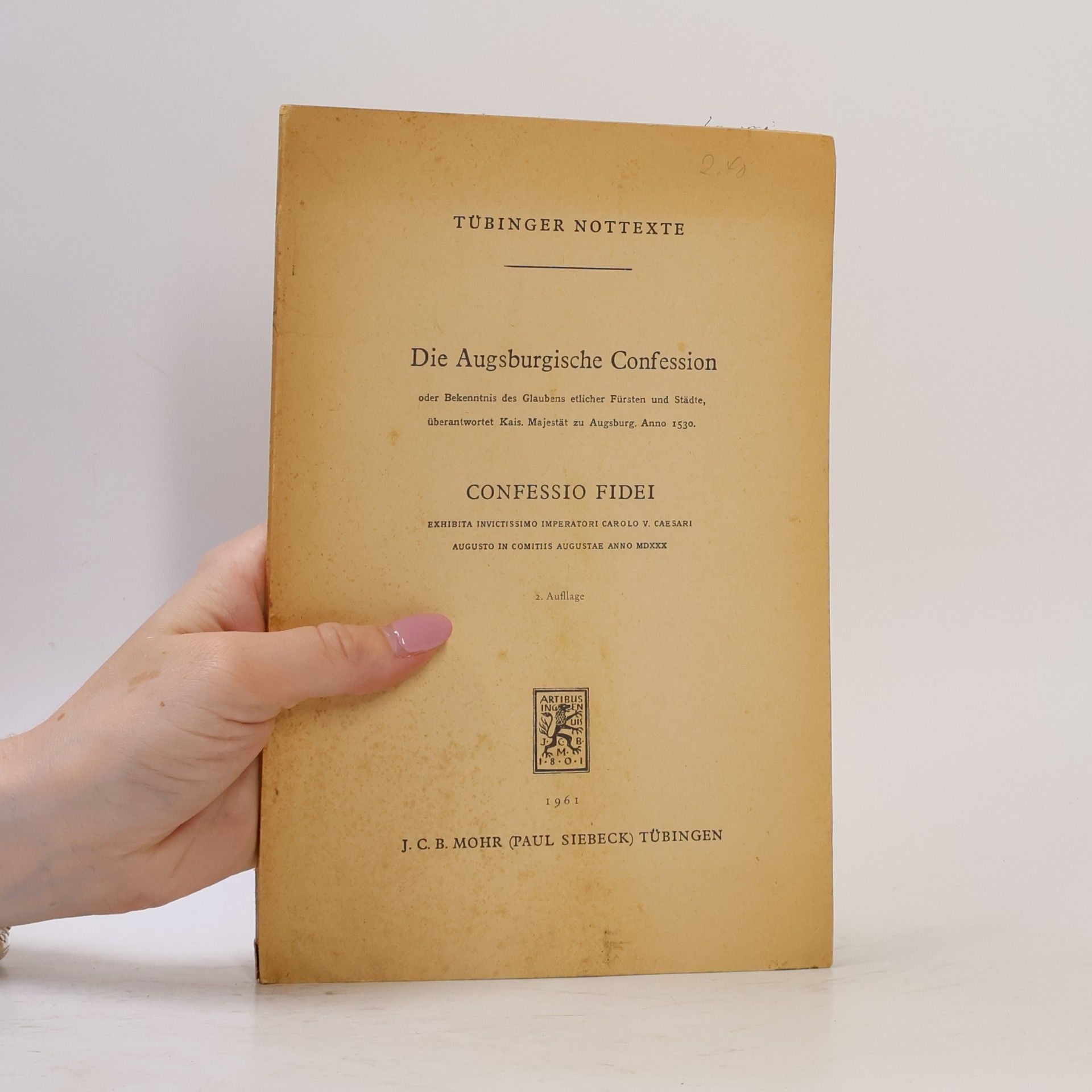 Autorenkollektiv Die Augsburgische Confession