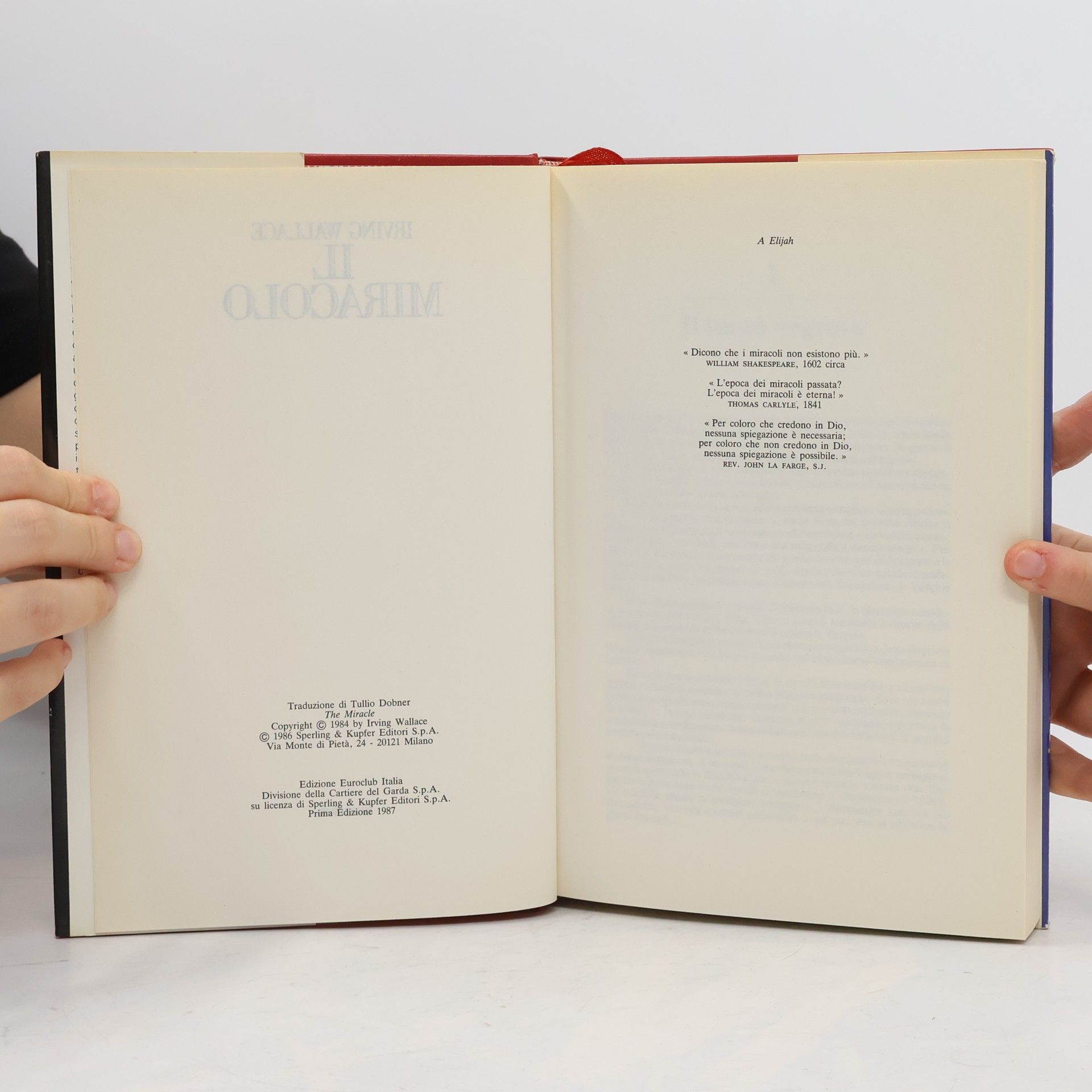 Irving Wallace Il miracolo