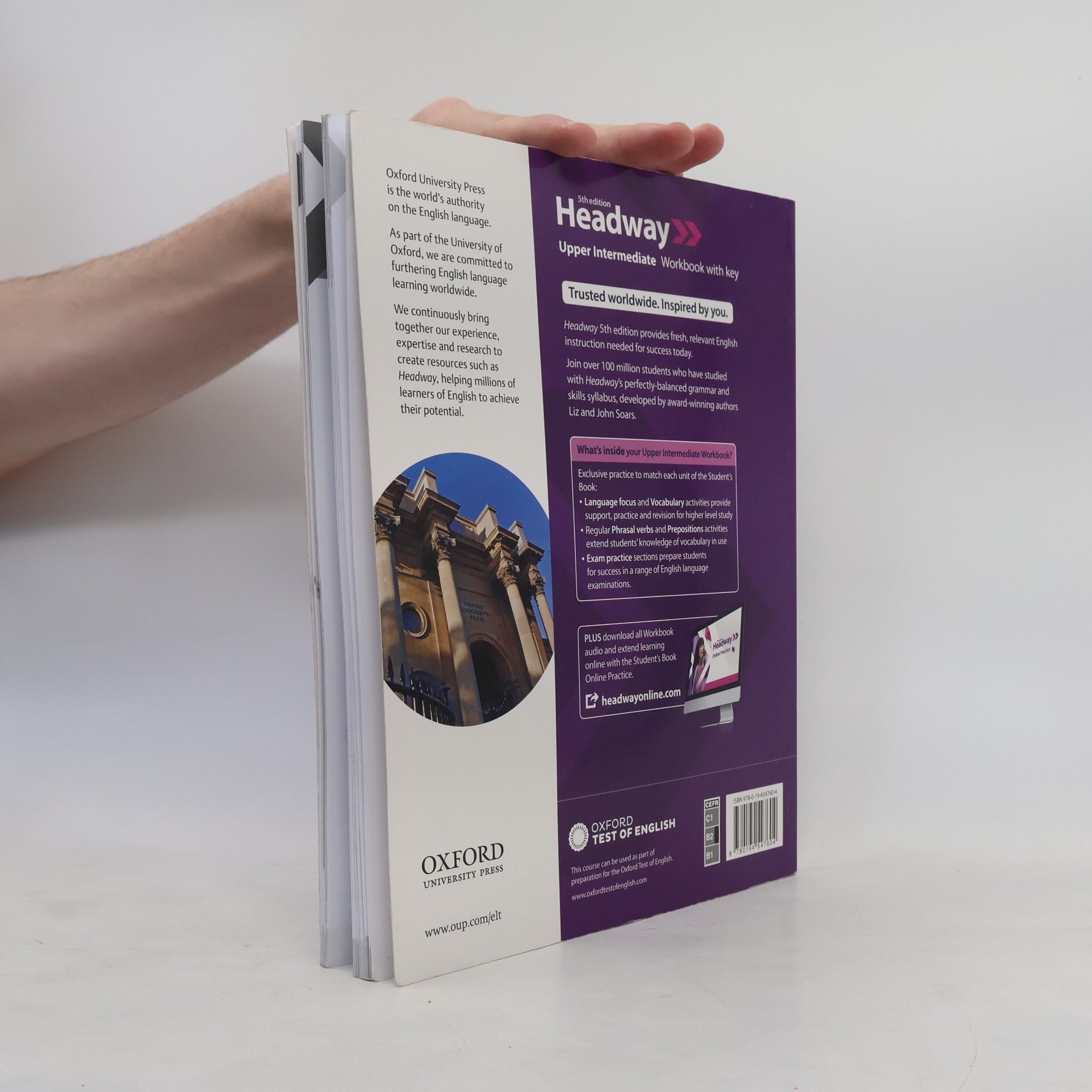 Liz Soars Headway. Upper Intermediate (Workbook With Key)