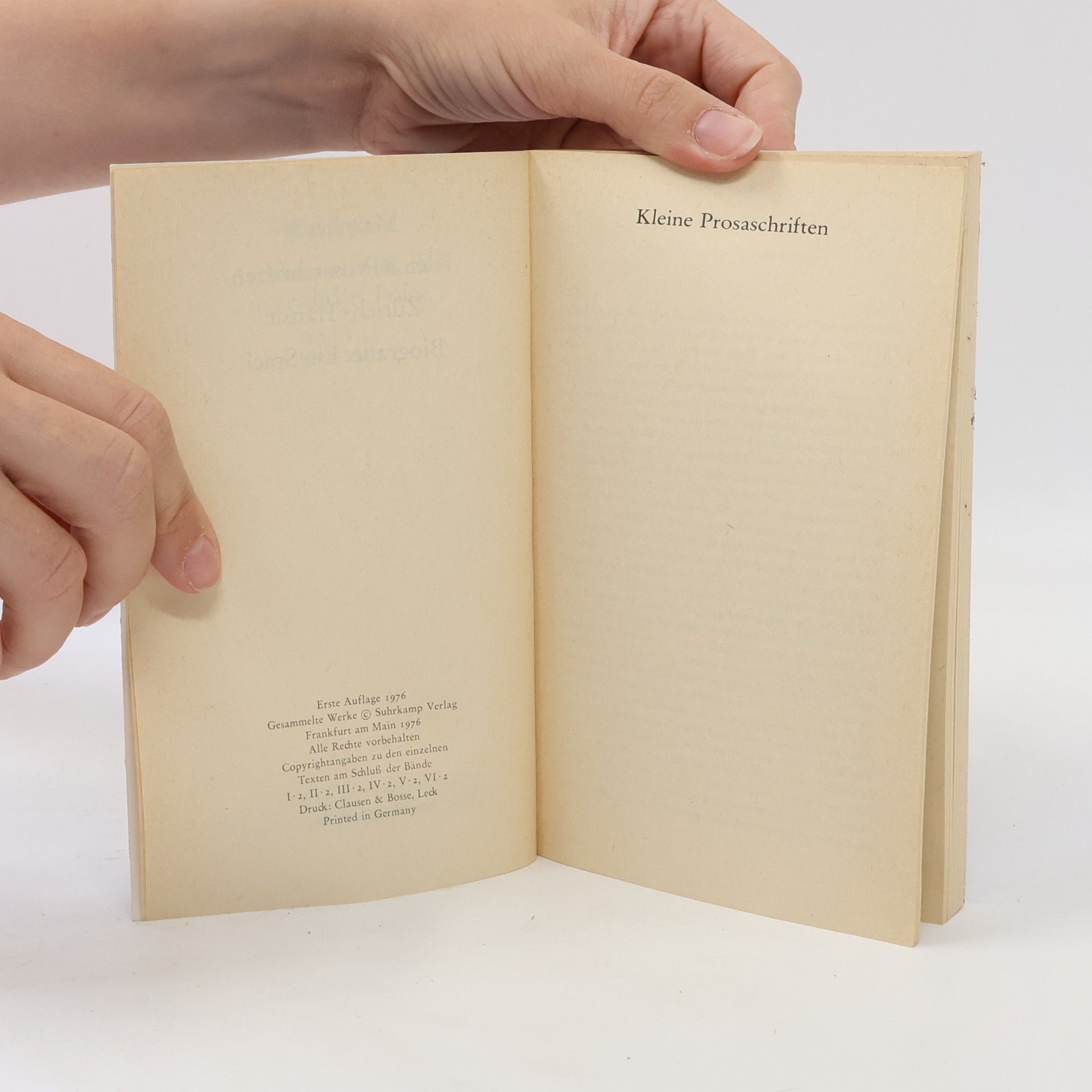 Max Frisch Gesammelte Werke in zeitlicher Folge. 1964-1967. Band V. 2