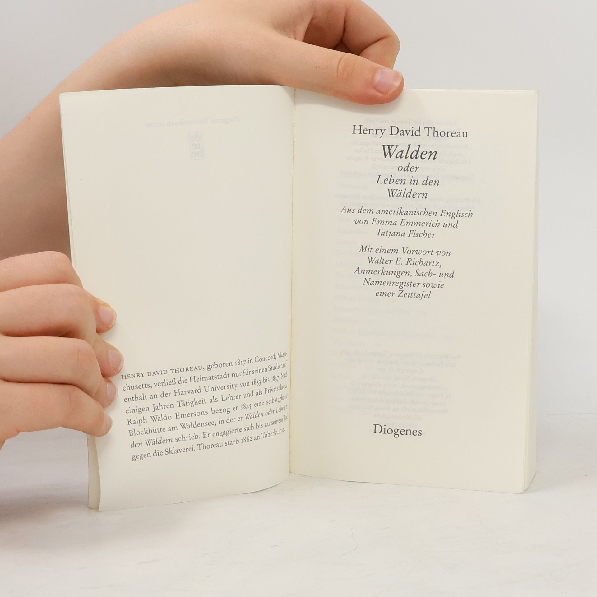 Henry David Thoreau Walden oder Leben in den Wäldern