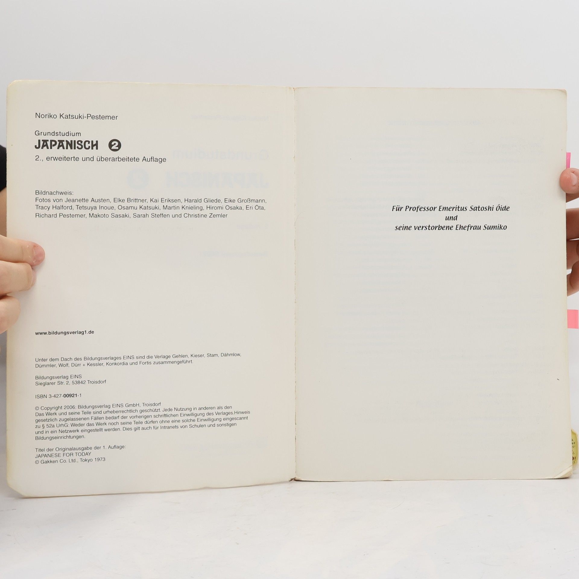 Noriko Katsuki-Pestemer Grundstudium Japanisch 2. Lehr-/Fachbuch